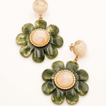 Boucles Bohm Paris - Fleuria Boucles D'oreilles Bohm Paris Vert Acétate 