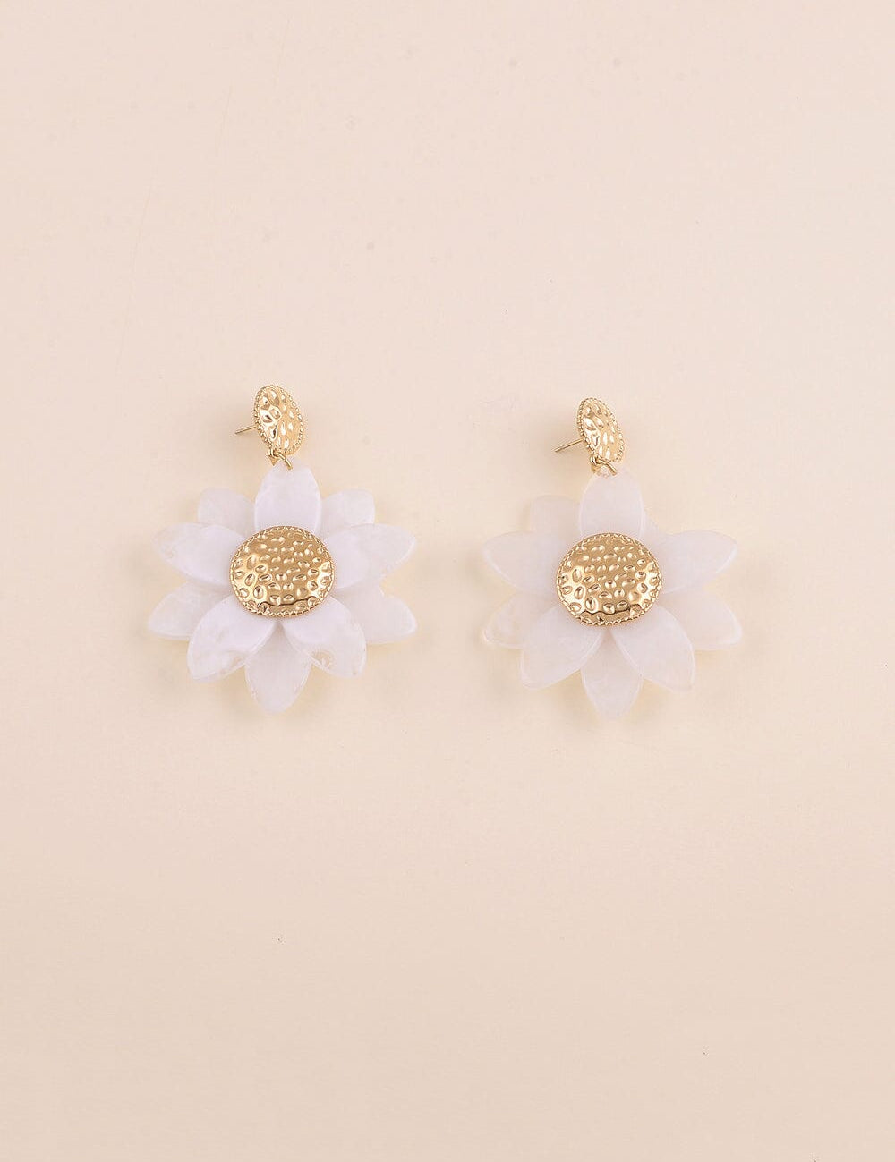 Boucles Bohm Paris - Fleuriane Boucles d'oreilles pendantes Bohm Paris Blanc 