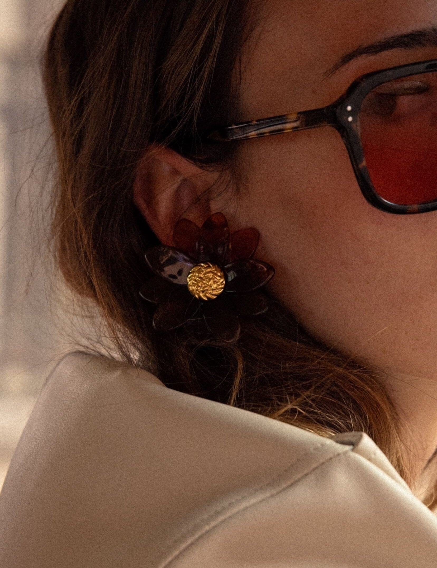 Boucles Bohm Paris - Floralia Boucles d'oreilles à puces Bohm Paris 