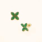 Boucles Bohm Paris - Gwendoline Boucles D'oreilles Bohm Paris Agate verte 
