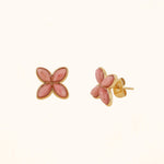 Boucles Bohm Paris - Gwendoline Boucles D'oreilles Bohm Paris Rhodonite 