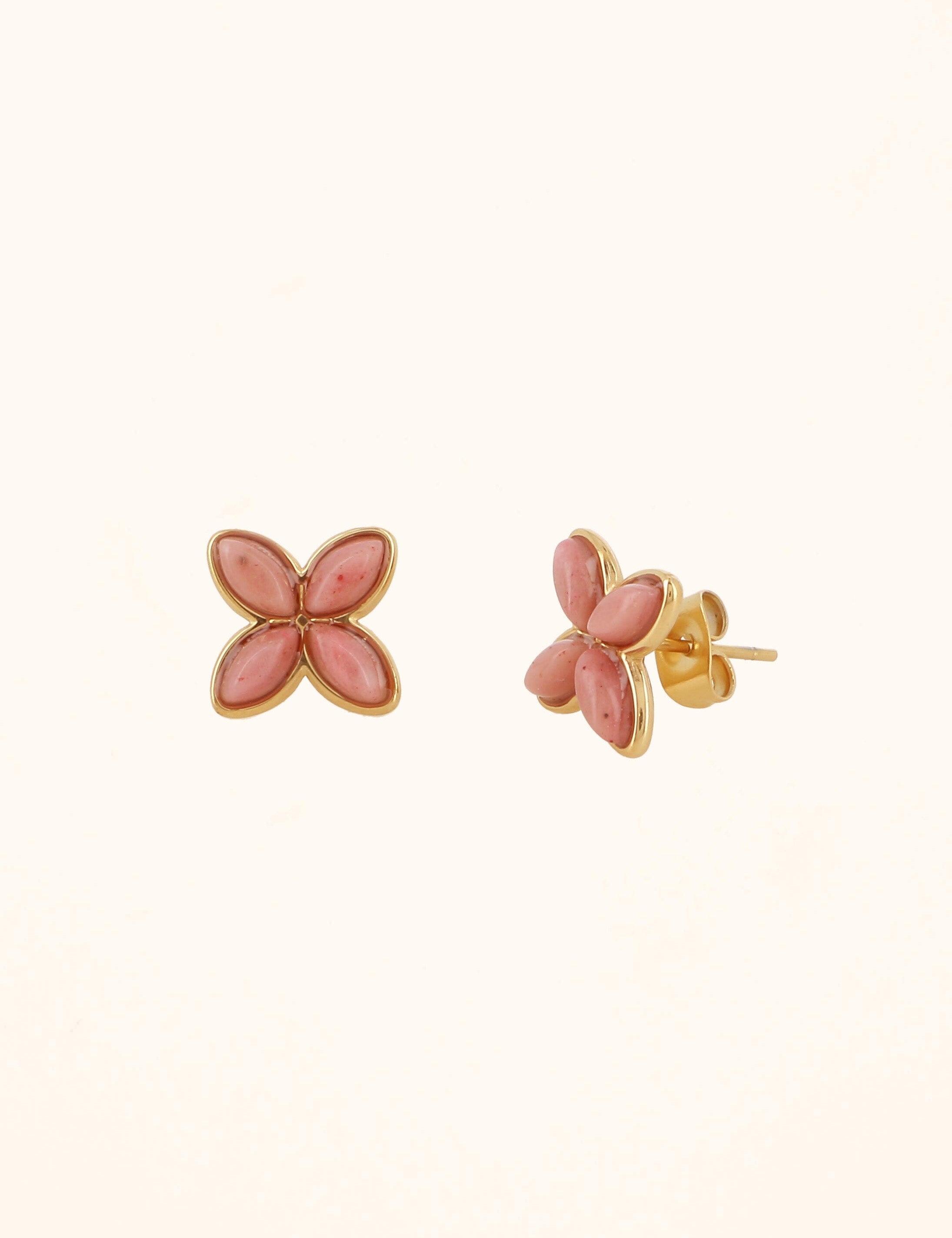 Boucles Bohm Paris - Gwendoline Boucles D'oreilles Bohm Paris Rhodonite 