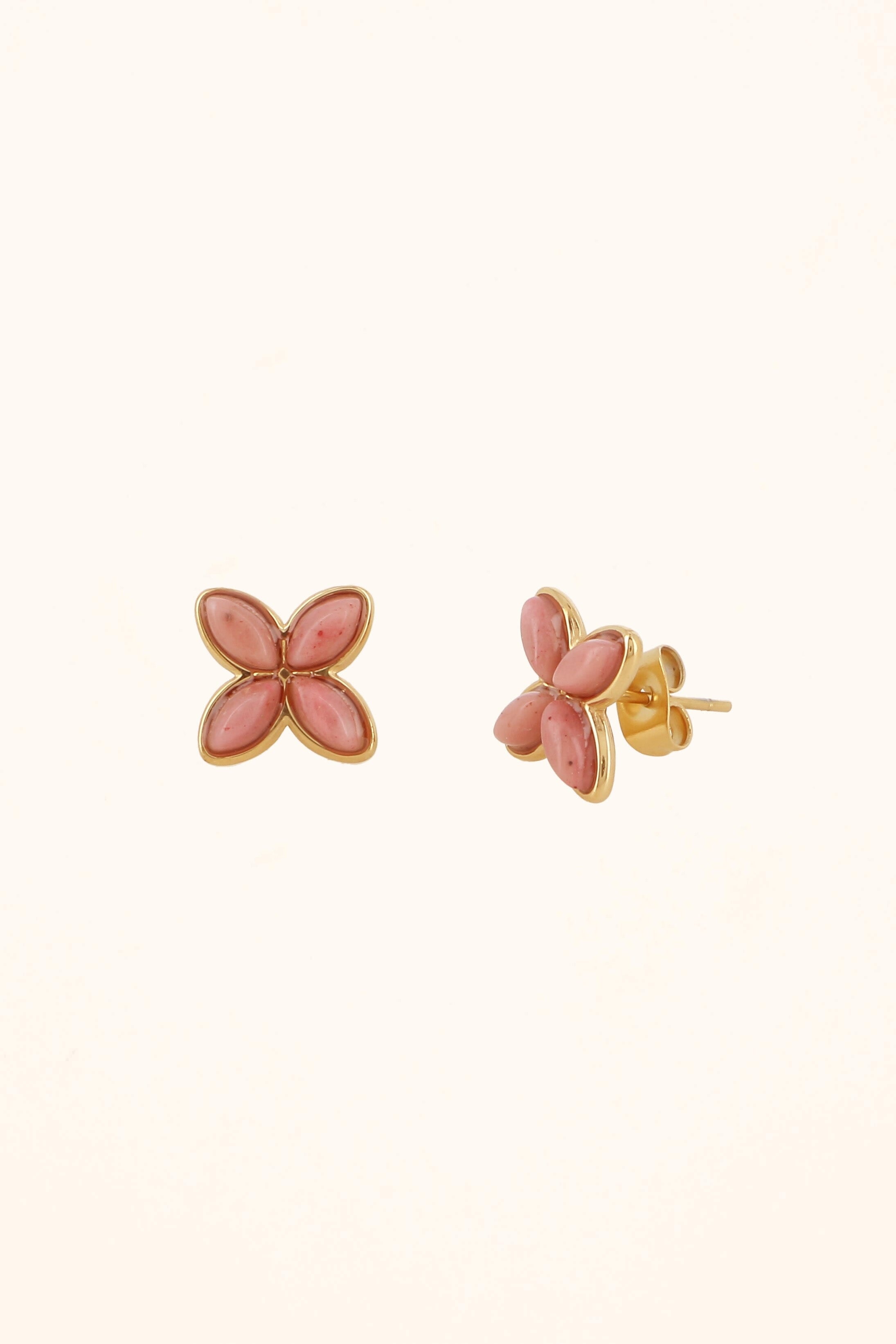 Boucles Bohm Paris - Gwendoline Boucles D'oreilles Bohm Paris Rhodonite 