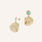 Boucles Bohm Paris - Hermine Boucles d'oreilles Pendantes Bohm Paris Howlite bleu 