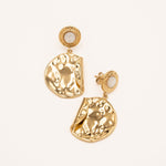 Boucles Bohm Paris - Hermine Boucles d'oreilles Pendantes Bohm Paris Nacre blanche 