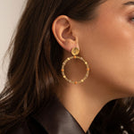 Boucles Bohm Paris - Hortensia Boucles d'oreilles à puces Bohm Paris 