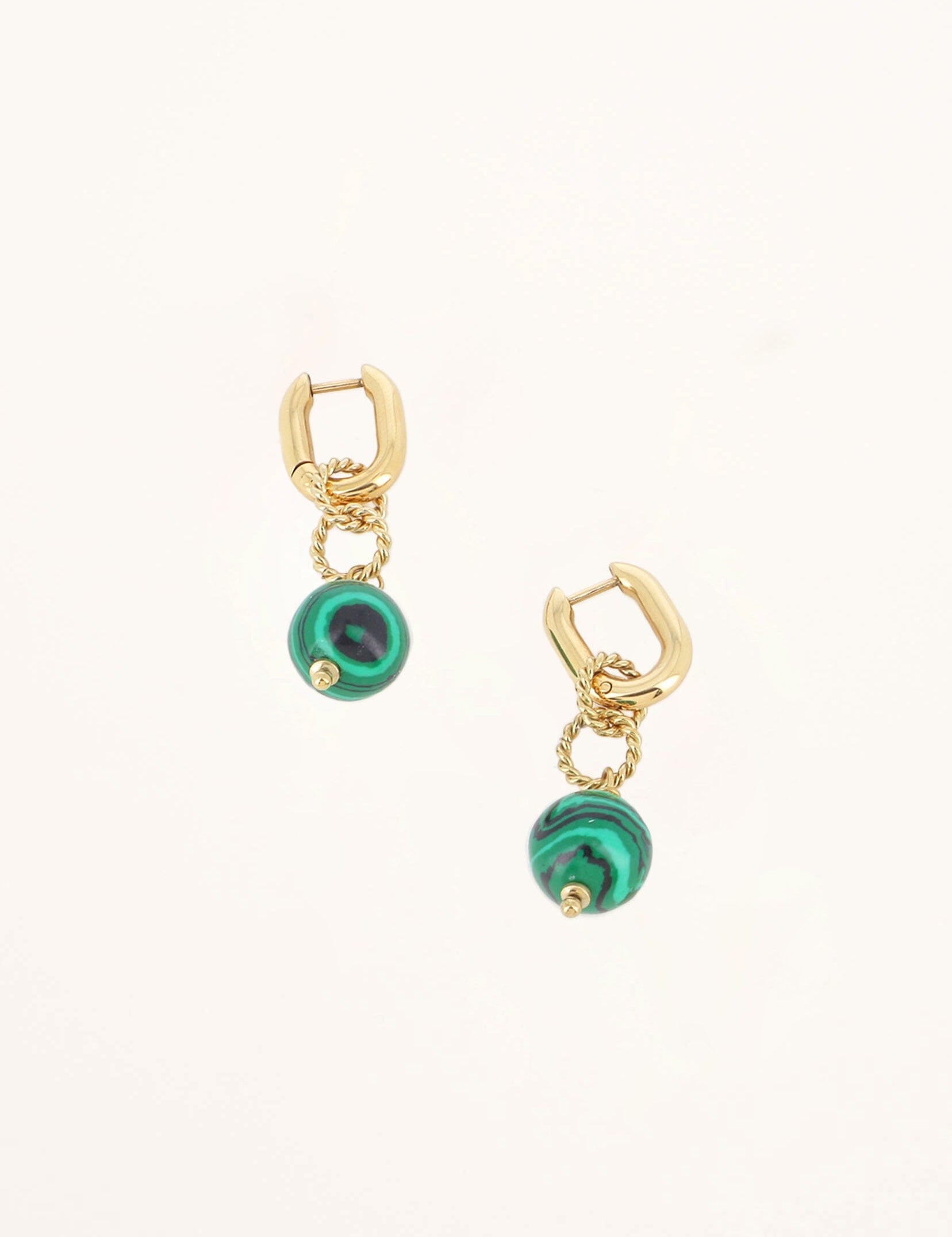 Boucles Bohm Paris - Isa Boucles D'oreilles Bohm Paris Malachite 