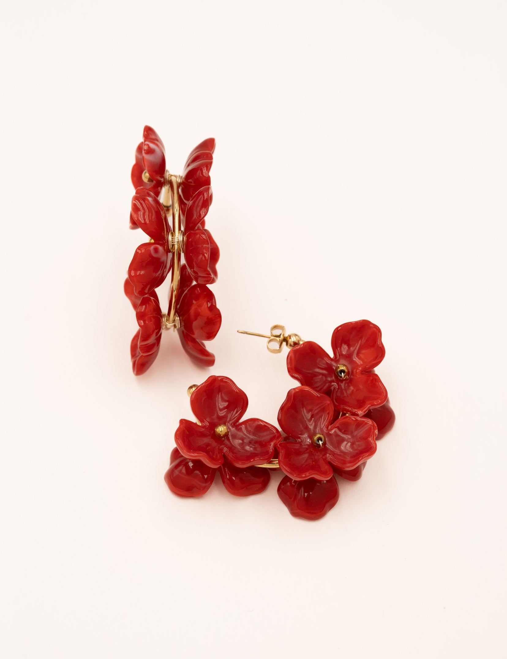 Boucles Bohm Paris - Ise Boucles d'oreilles Pendantes Bohm Paris Rouge 