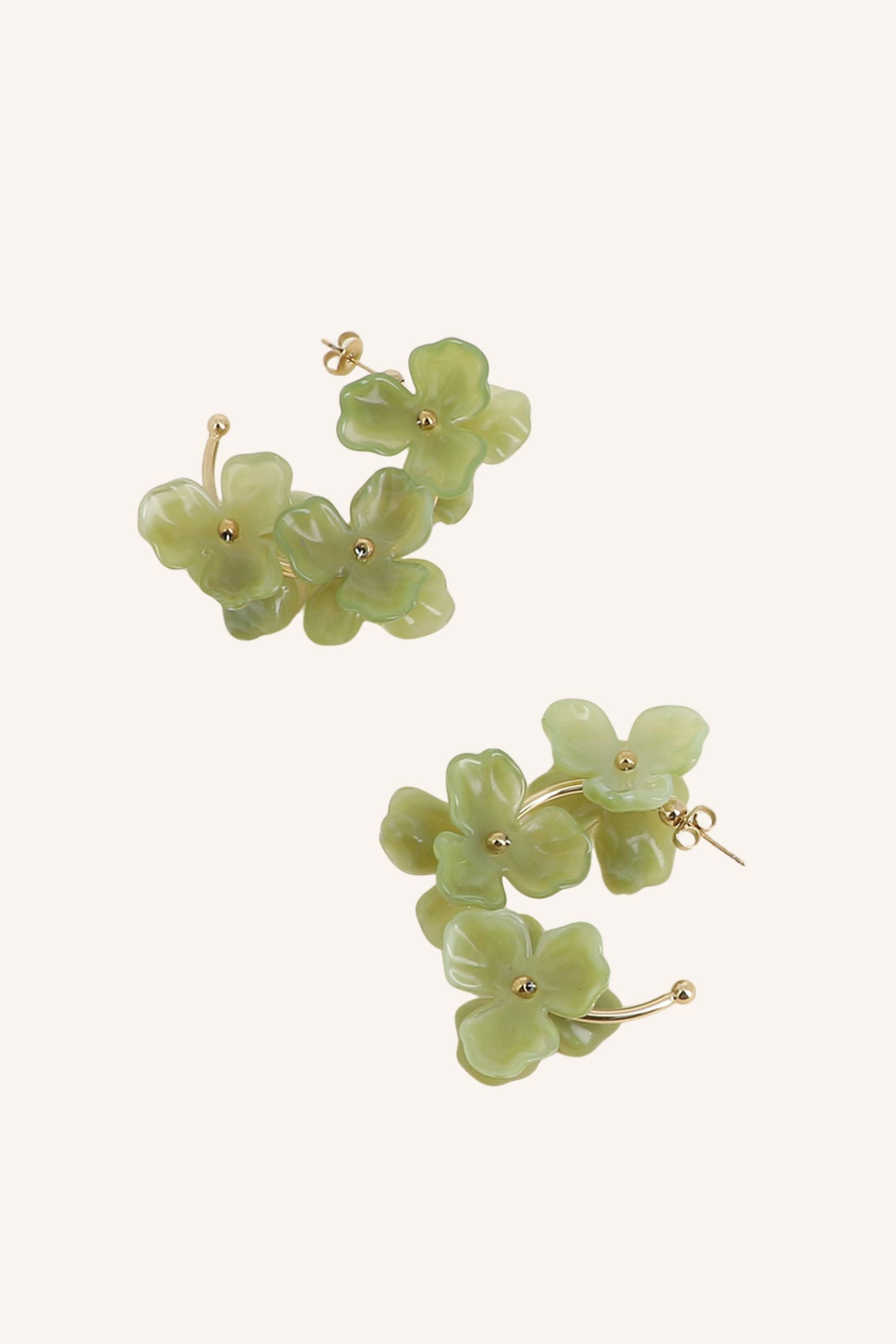 Boucles Bohm Paris - Ise Boucles d'oreilles Pendantes Bohm Paris Vert 