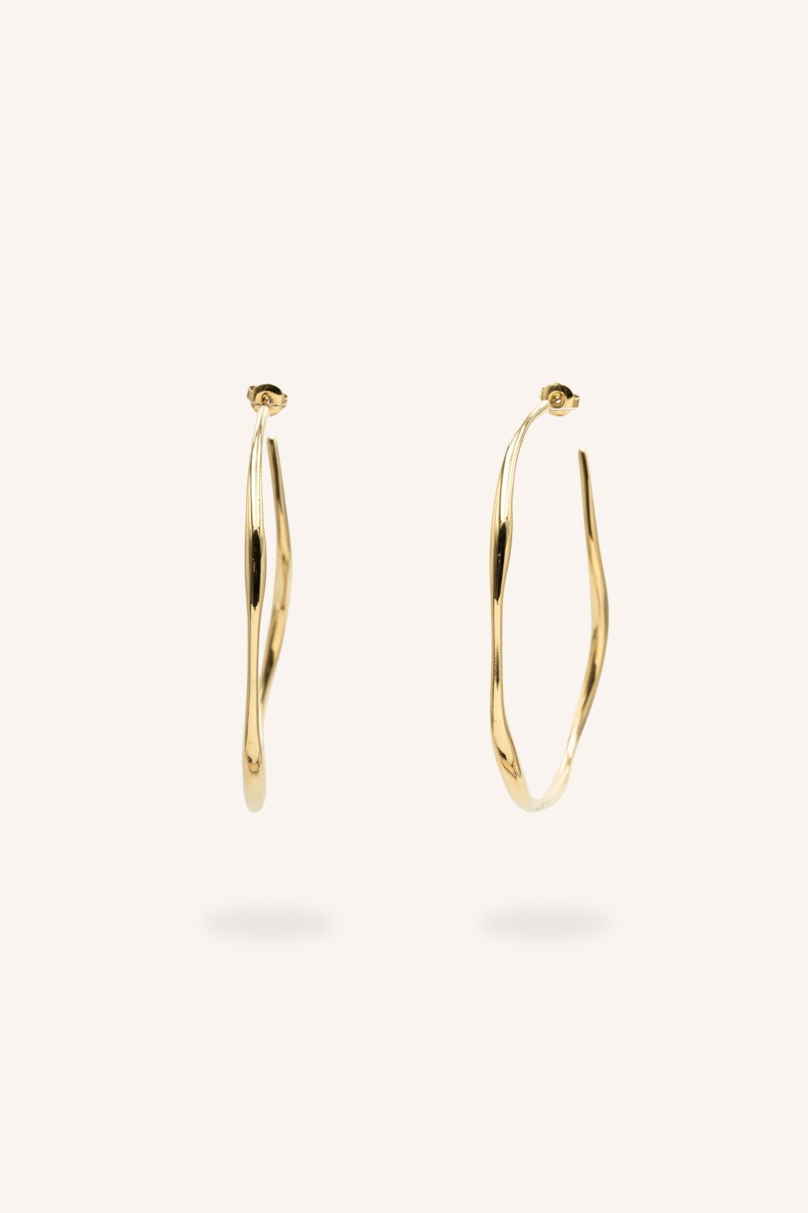Boucles Bohm Paris - Isée Boucles d'oreilles type Créoles Bohm Paris Doré 