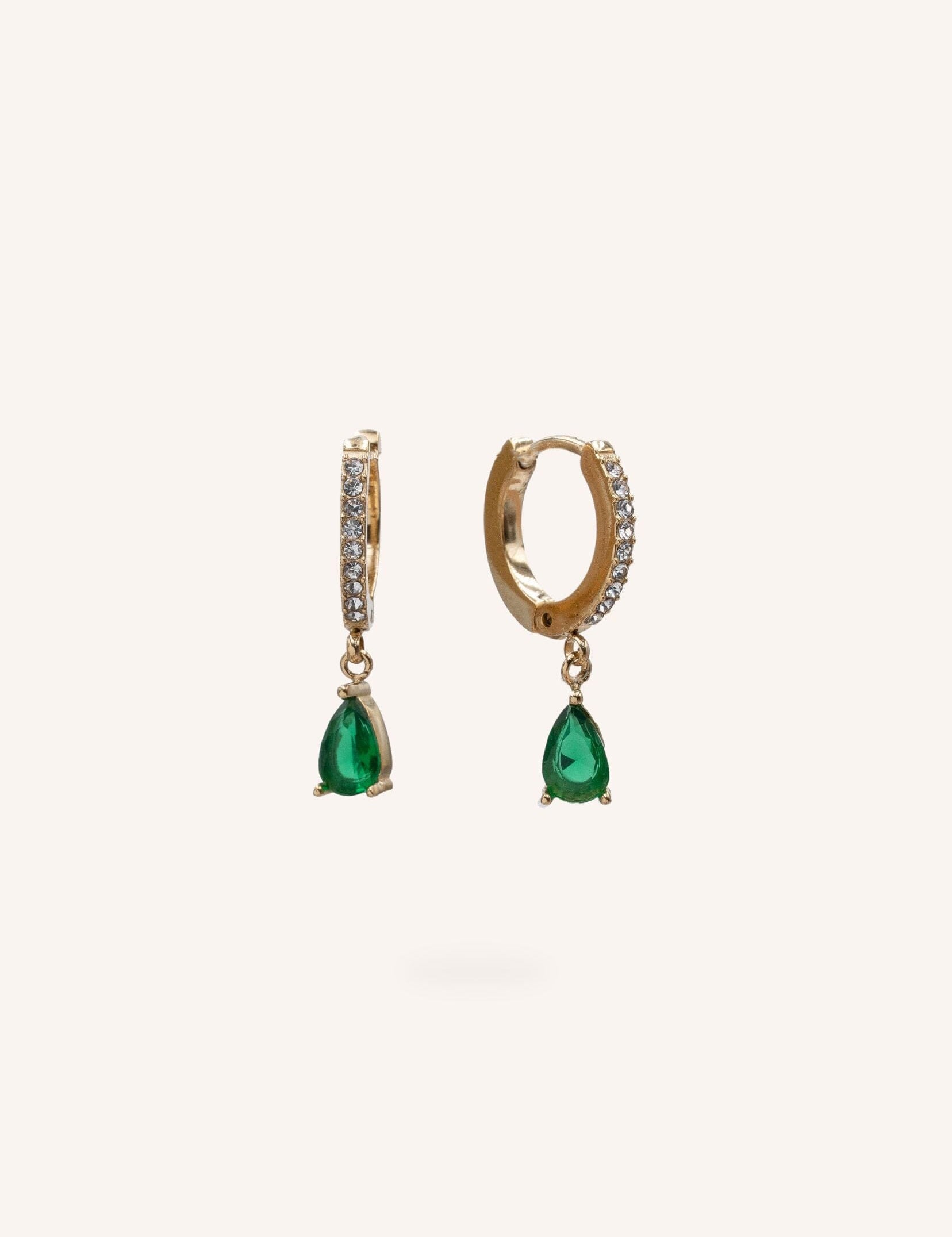 Boucles Bohm Paris - Jadea Boucles d'oreilles type Créoles Bohm Paris Vert 