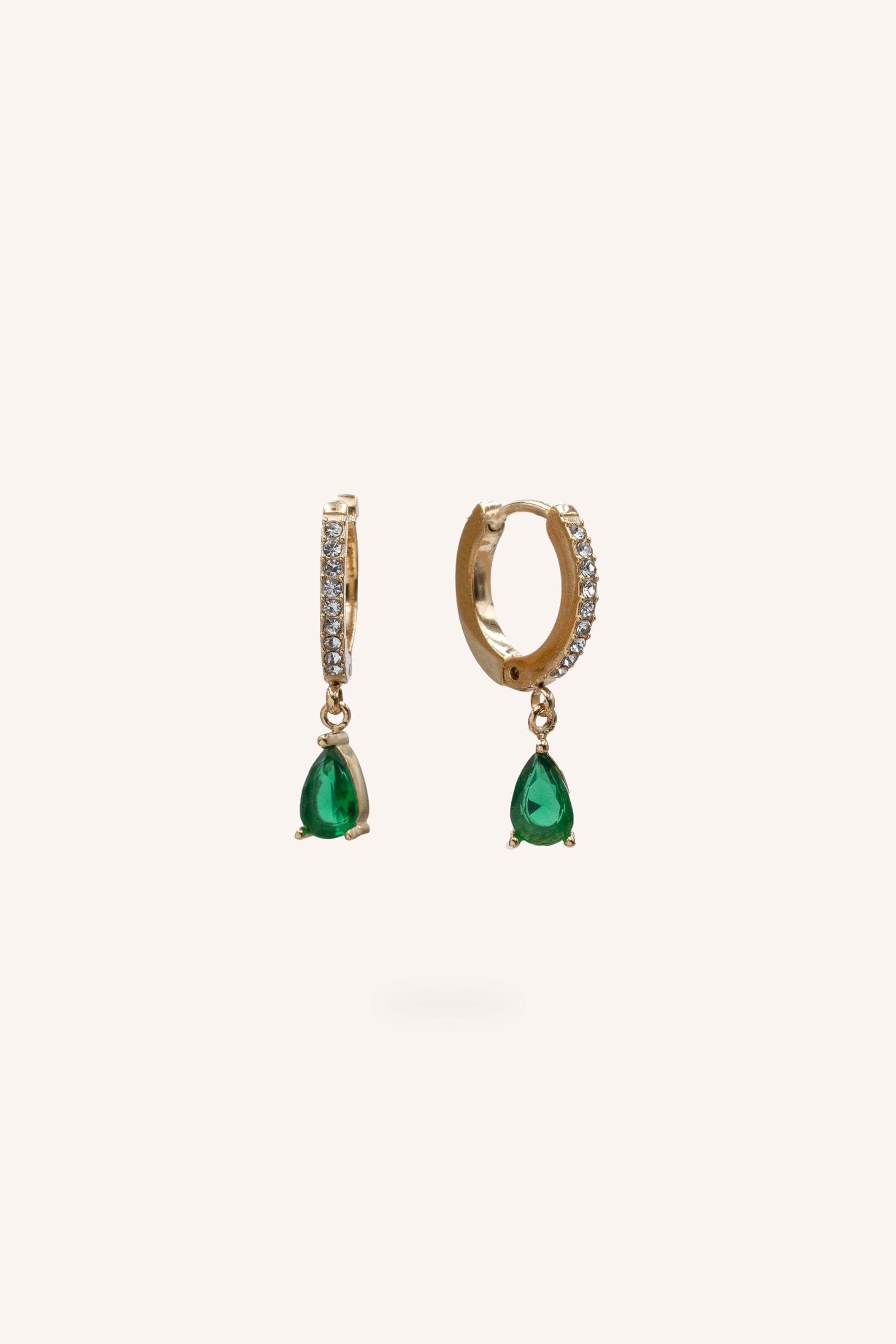 Boucles Bohm Paris - Jadea Boucles d'oreilles type Créoles Bohm Paris Vert 