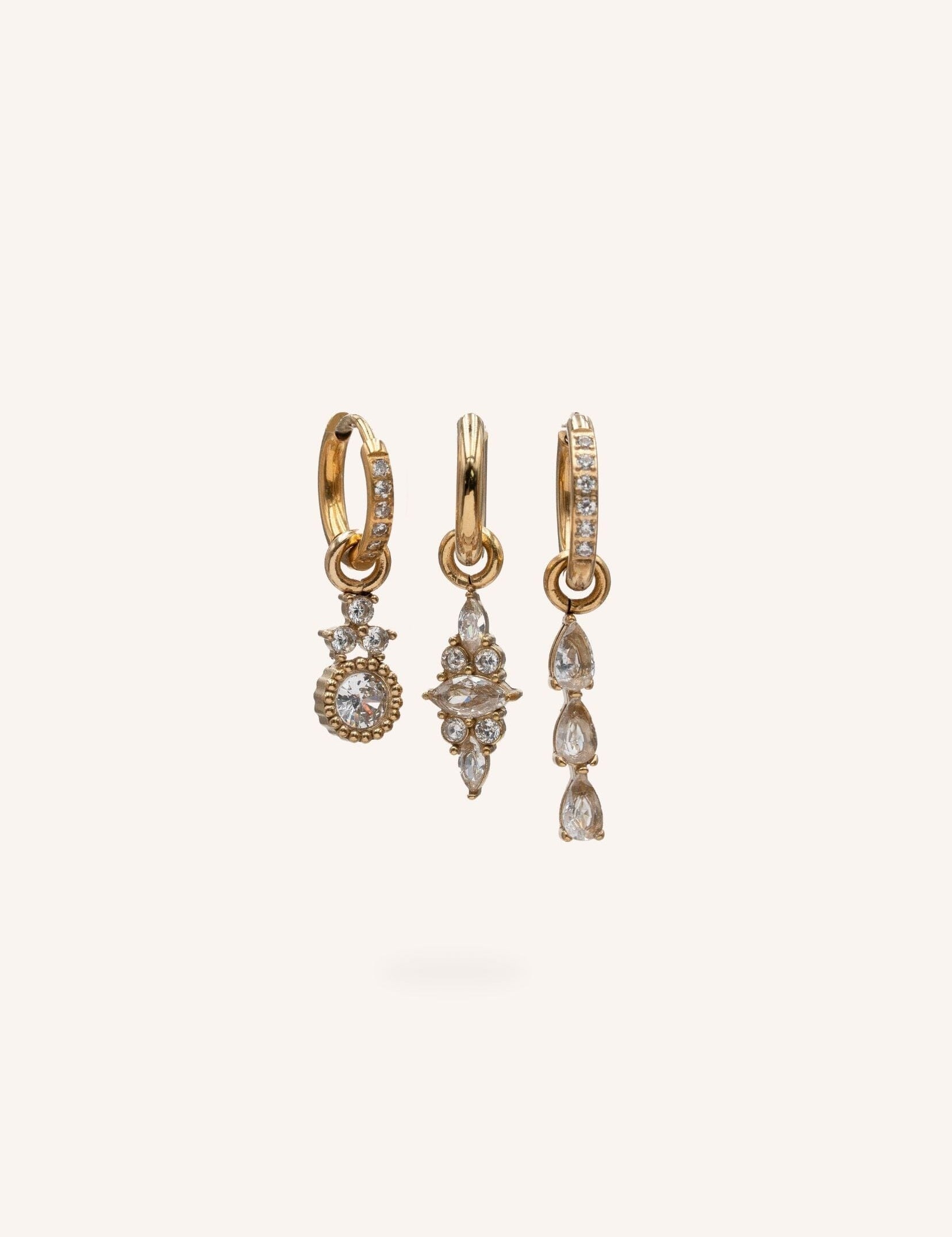 Boucles Bohm Paris - Joyana Boucles d'oreilles type Créoles Bohm Paris Blanc 