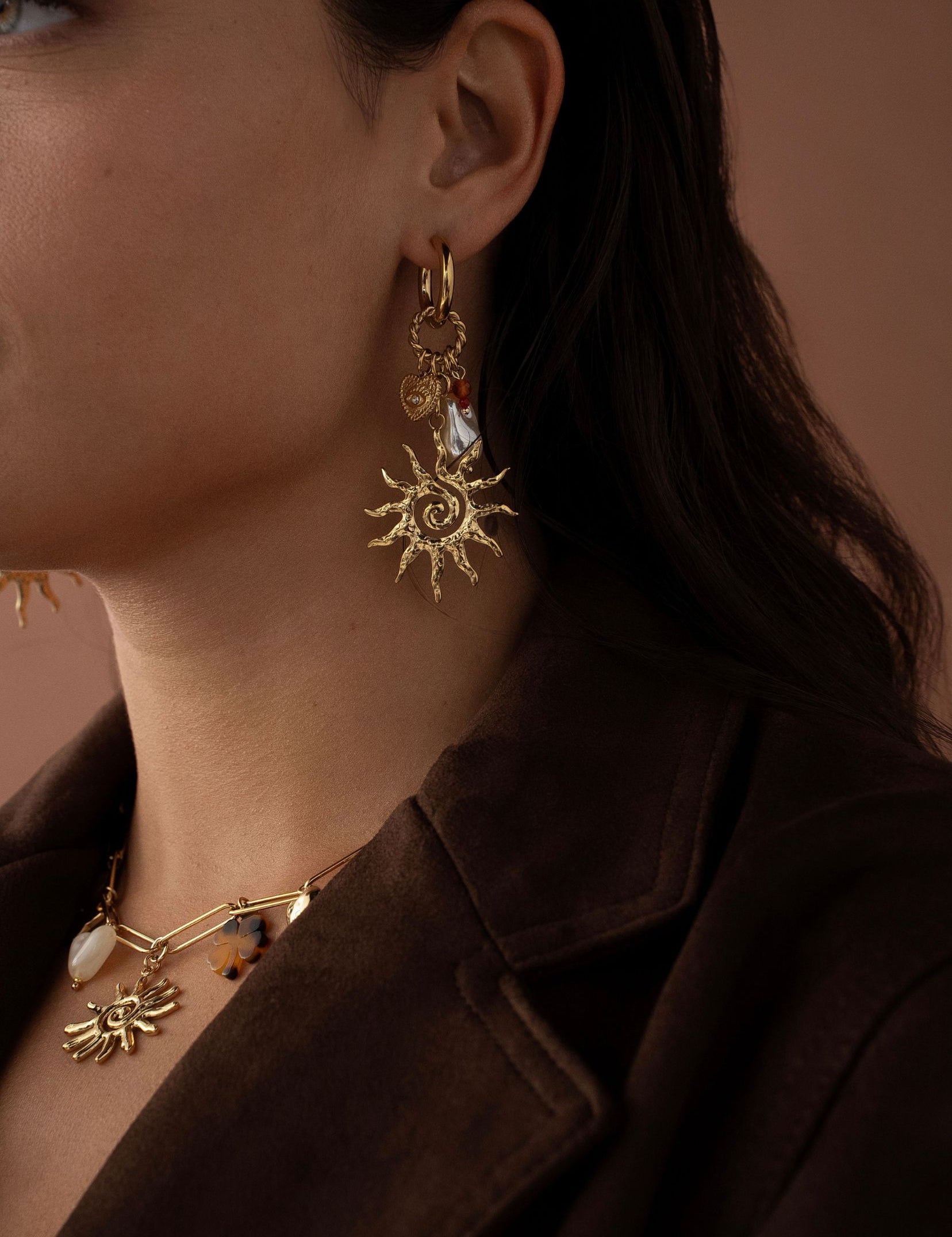 Boucles Bohm Paris - Justina Boucles d'oreilles Pendantes Bohm Paris 
