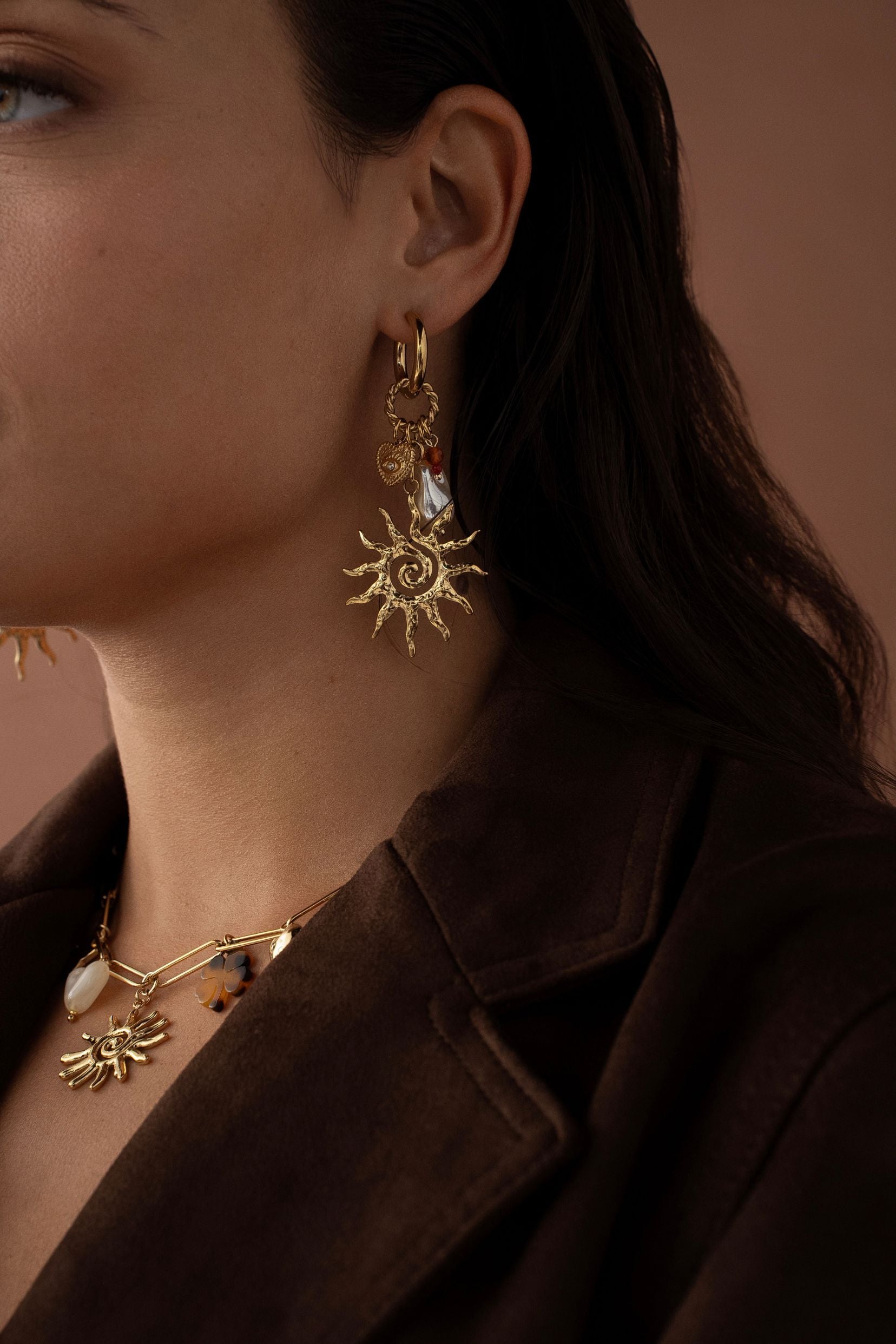 Boucles Bohm Paris - Justina Boucles d'oreilles Pendantes Bohm Paris 