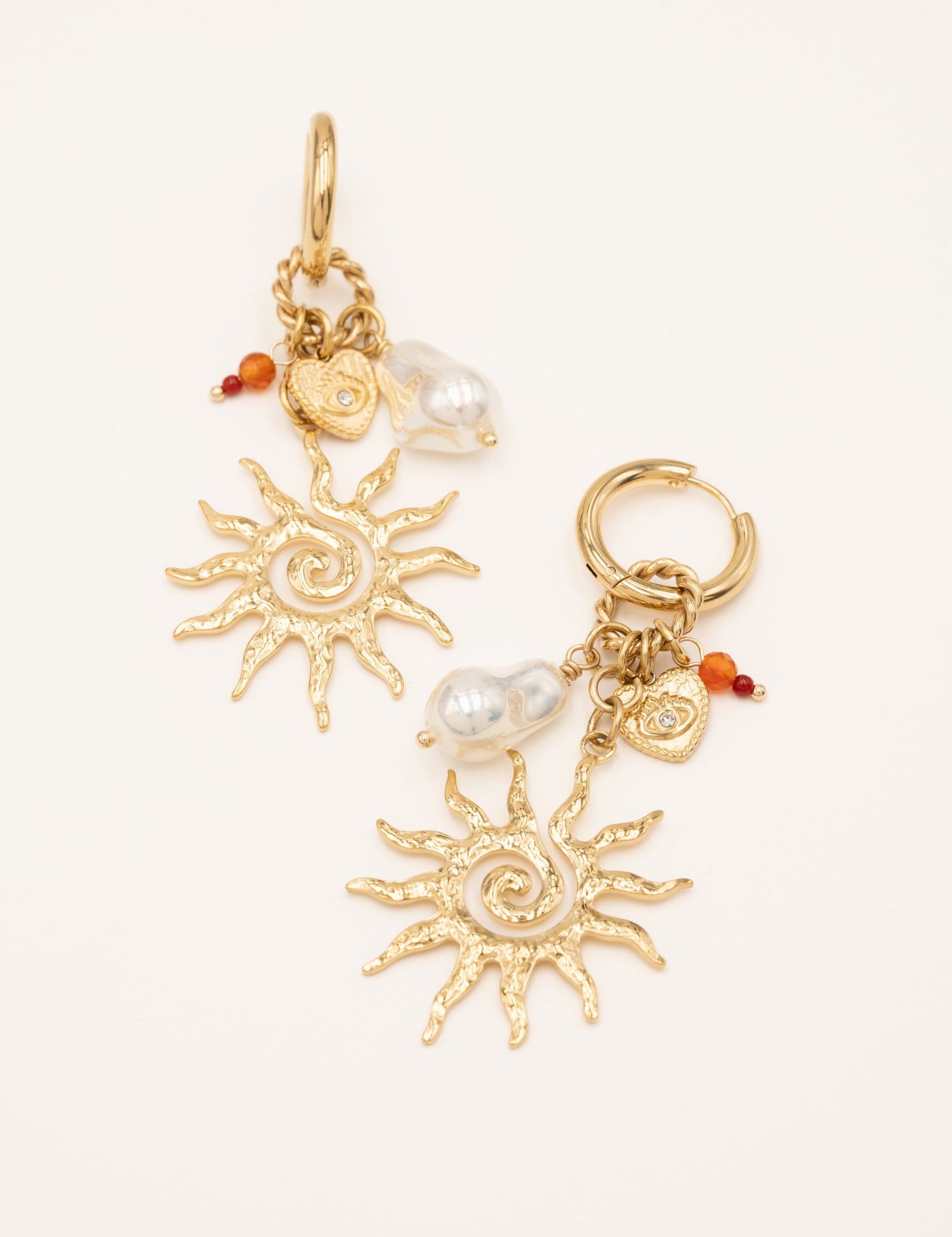 Boucles Bohm Paris - Justina Boucles d'oreilles Pendantes Bohm Paris Doré 