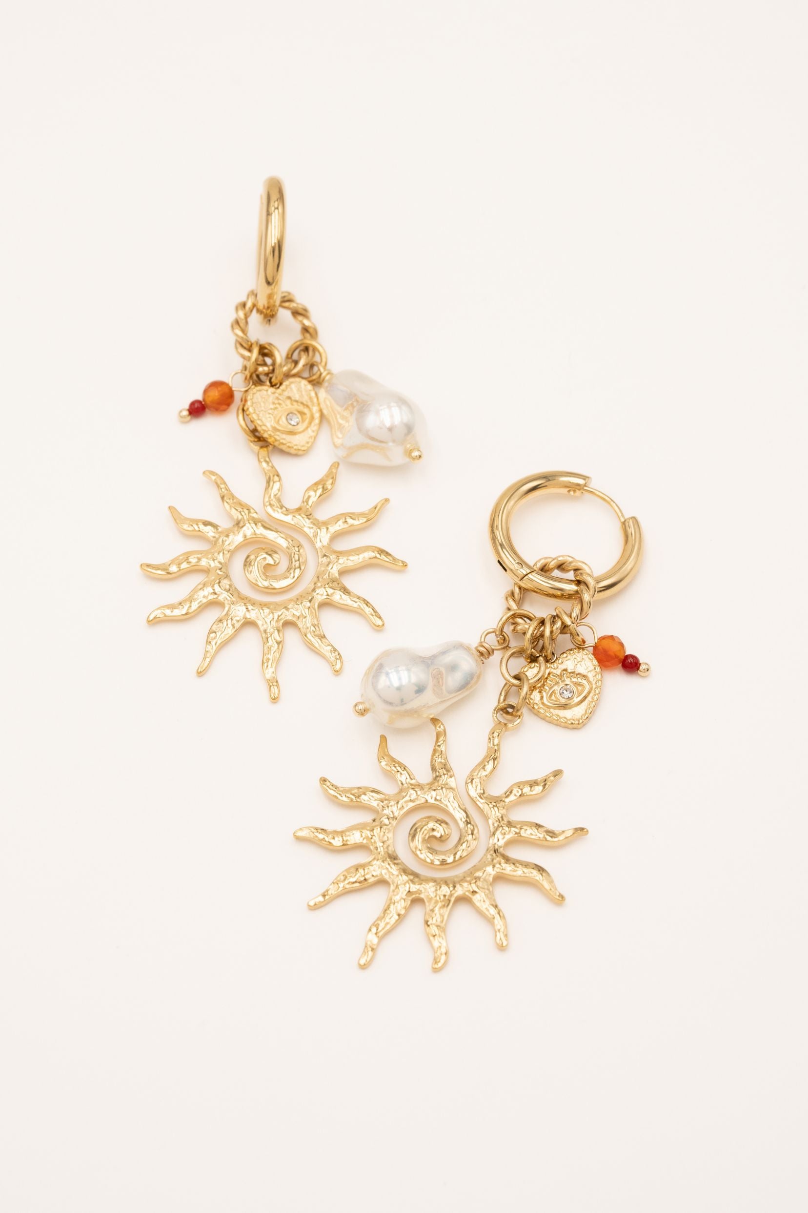 Boucles Bohm Paris - Justina Boucles d'oreilles Pendantes Bohm Paris Doré 