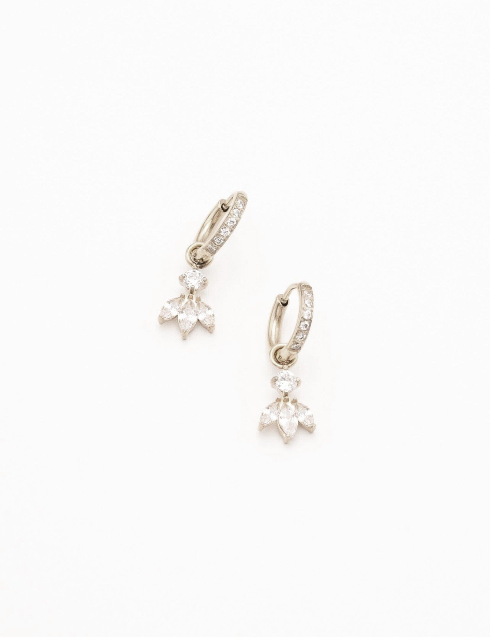 Boucles Bohm Paris - Katarina Boucles D'oreilles Bohm Paris Argenté blanc 