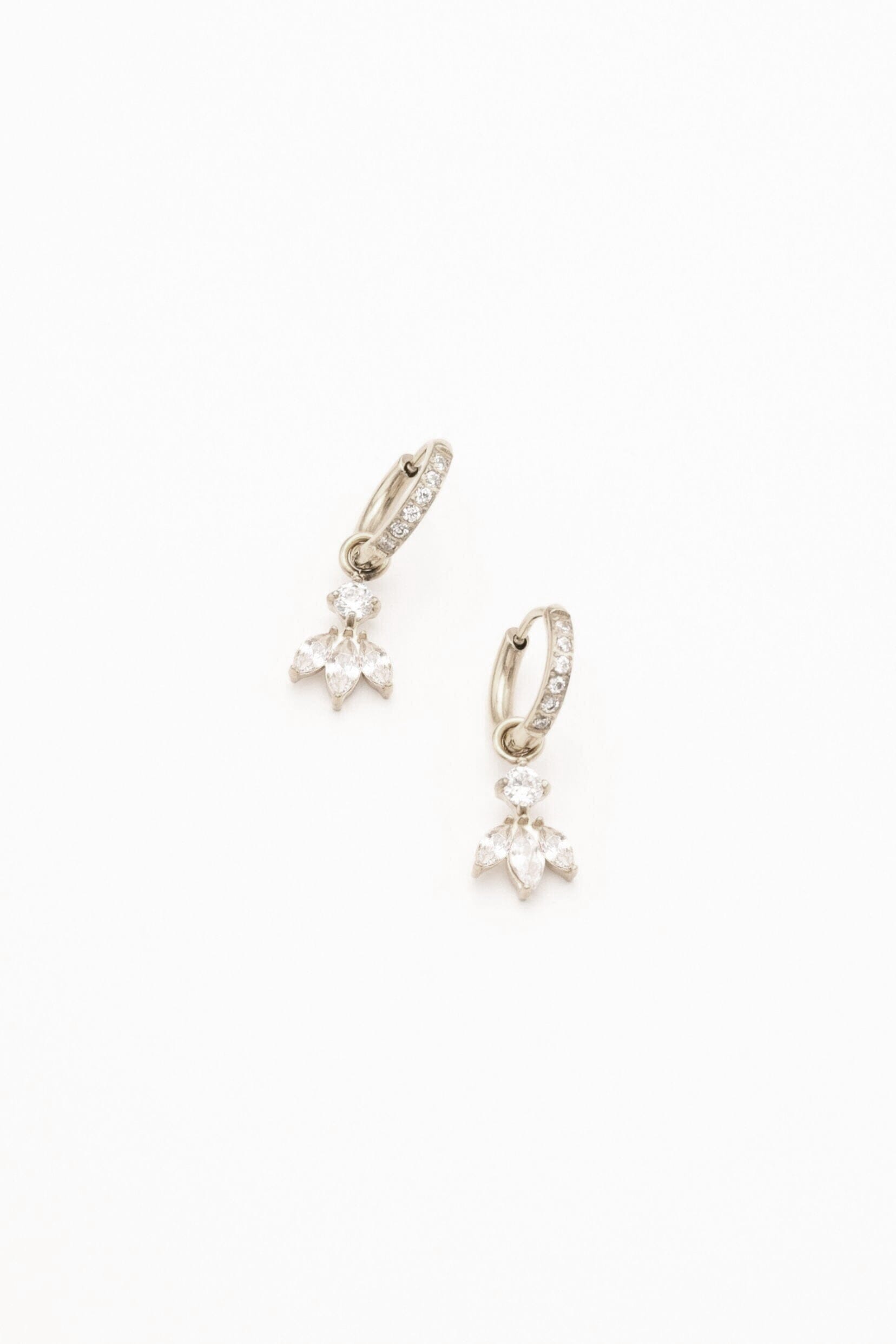 Boucles Bohm Paris - Katarina Boucles D'oreilles Bohm Paris Argenté blanc 