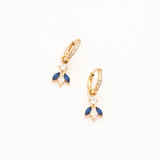 Boucles Bohm Paris - Katarina Boucles D'oreilles Bohm Paris Bleu Saphir 