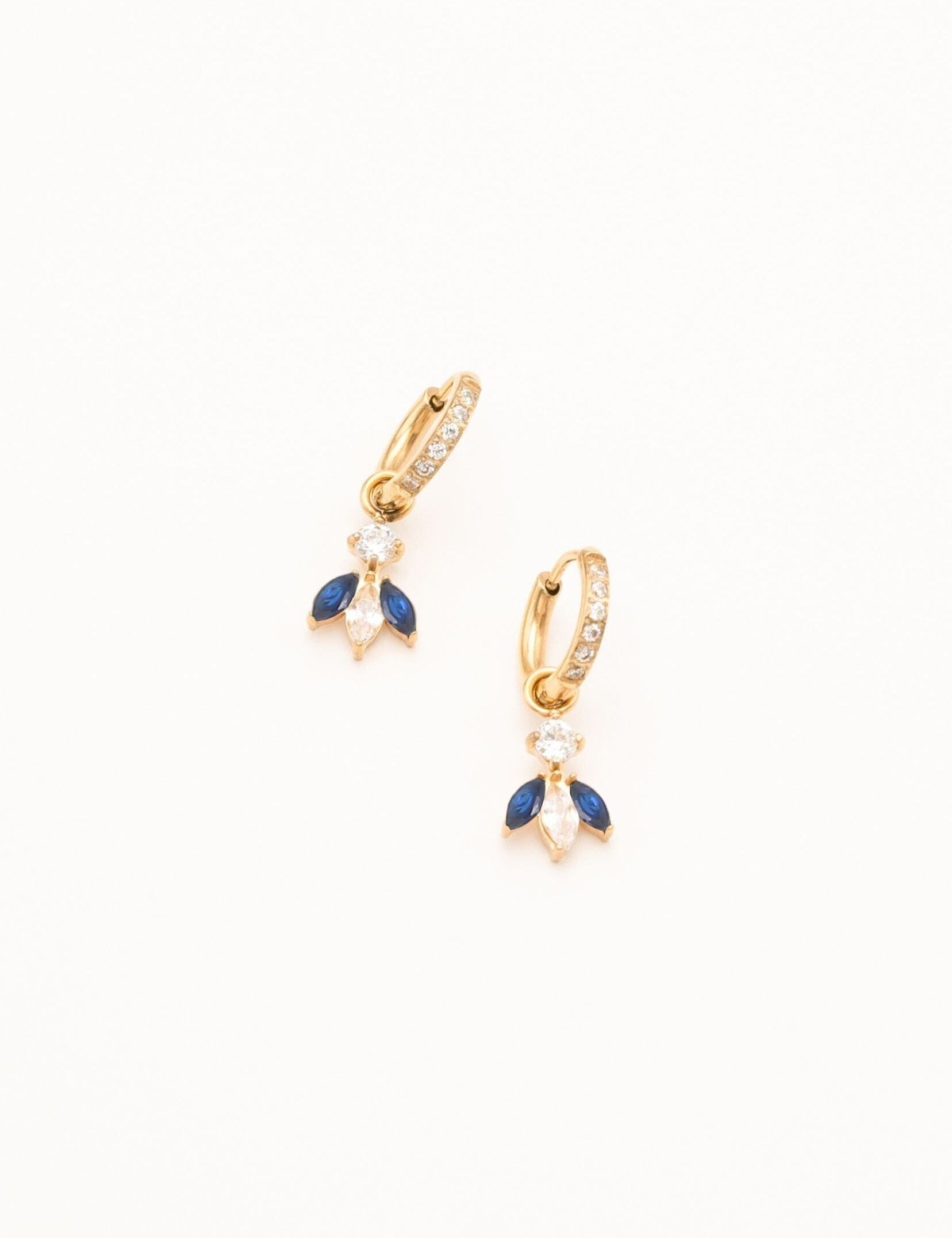 Boucles Bohm Paris - Katarina Boucles D'oreilles Bohm Paris Bleu Saphir 