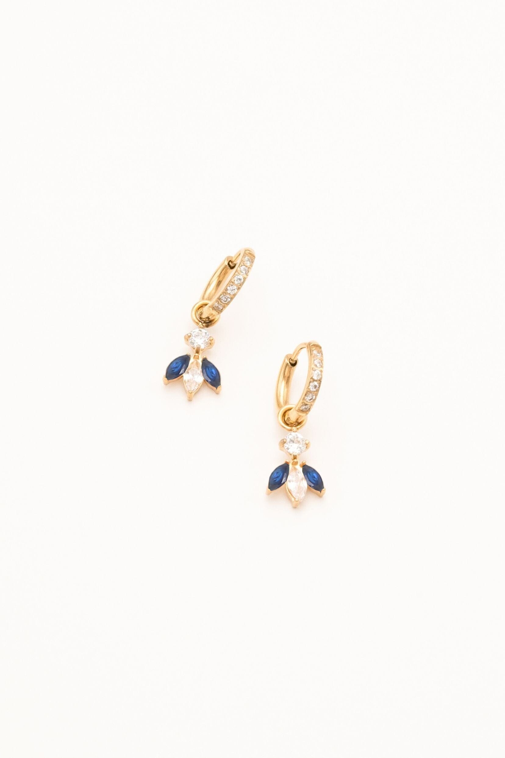 Boucles Bohm Paris - Katarina Boucles D'oreilles Bohm Paris Bleu Saphir 