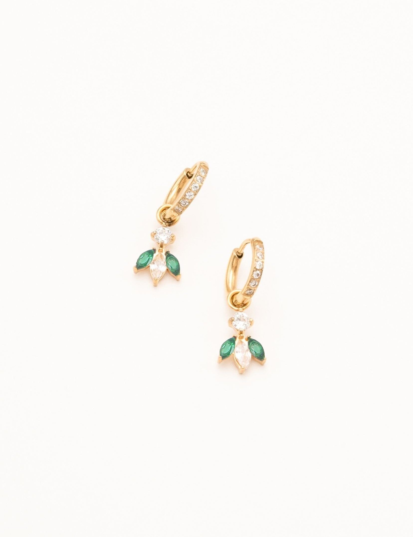 Boucles Bohm Paris - Katarina Boucles D'oreilles Bohm Paris Emeraude 