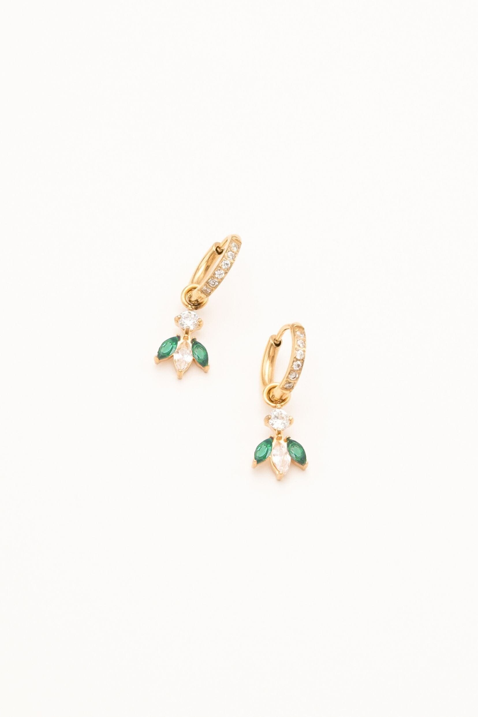 Boucles Bohm Paris - Katarina Boucles D'oreilles Bohm Paris Emeraude 