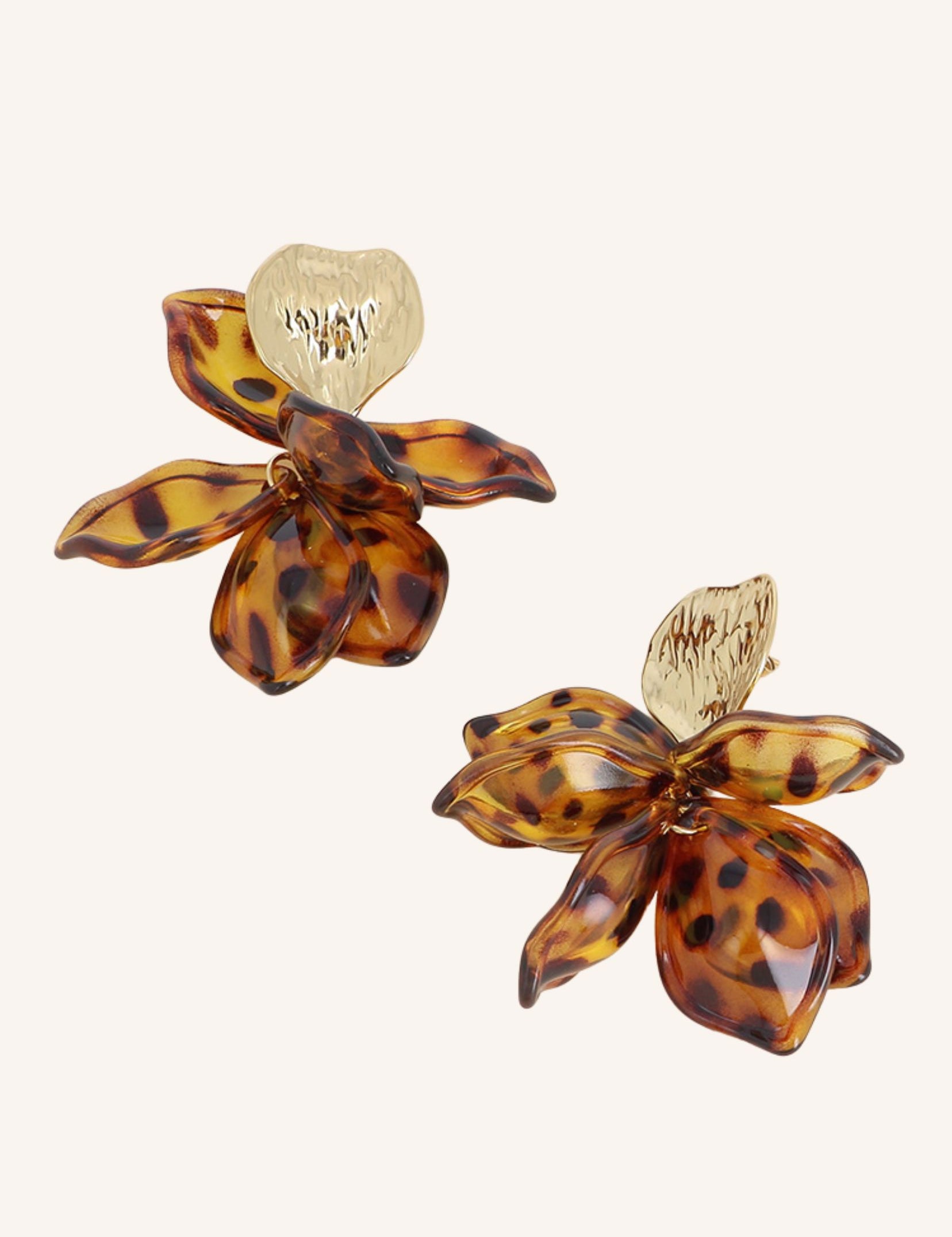 Boucles Bohm Paris - Latte Boucles d'oreilles Pendantes Bohm Paris Léopard 
