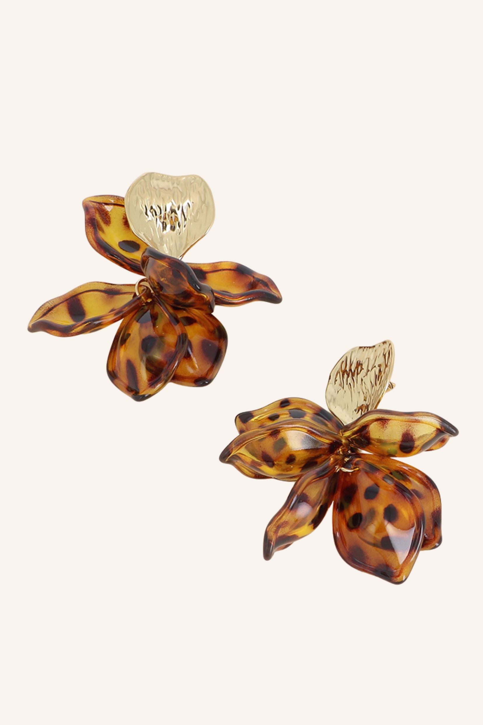 Boucles Bohm Paris - Latte Boucles d'oreilles Pendantes Bohm Paris Léopard 