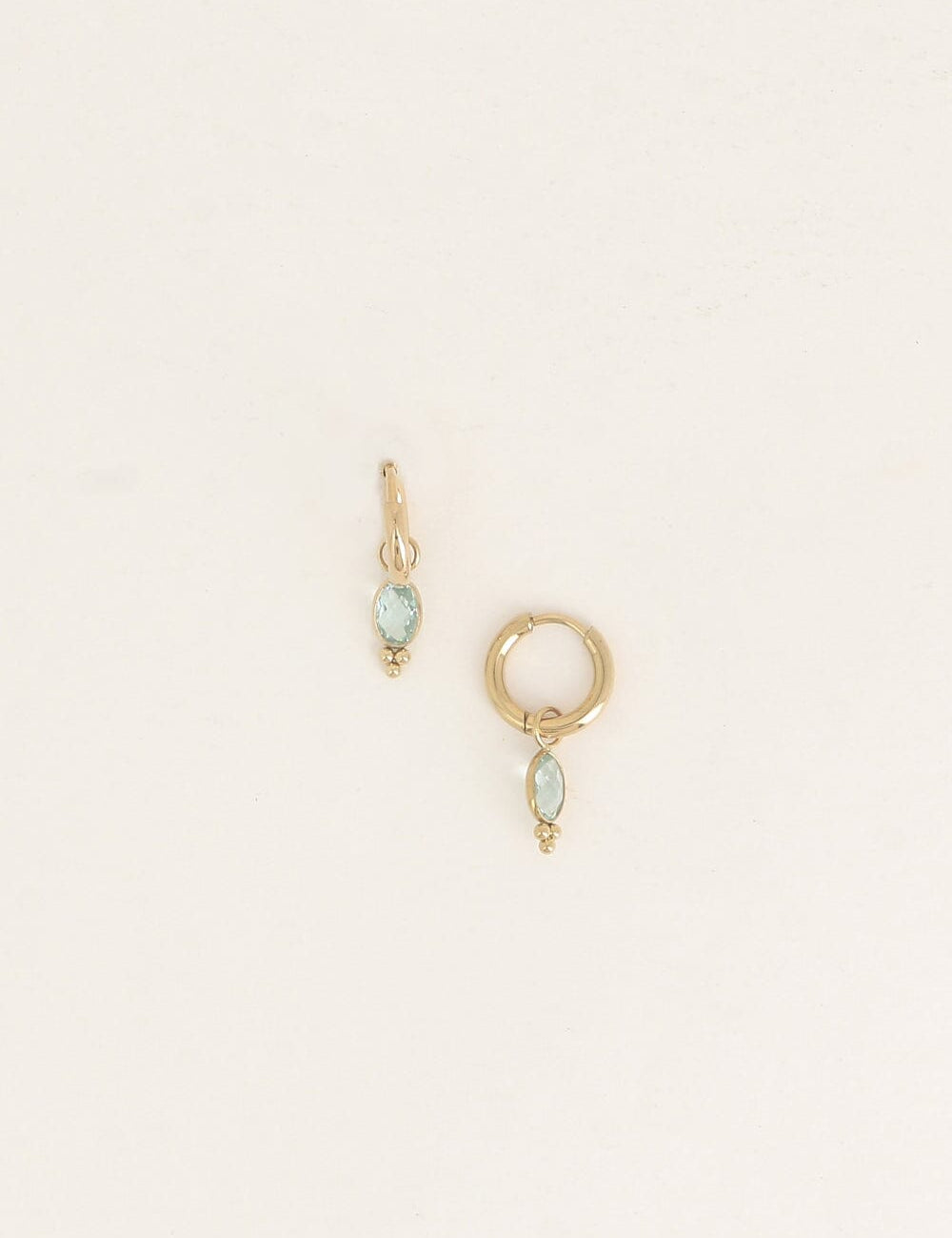 Boucles Bohm Paris - Léonie Boucles d'oreilles type Créoles Bohm Paris Chrysolite 