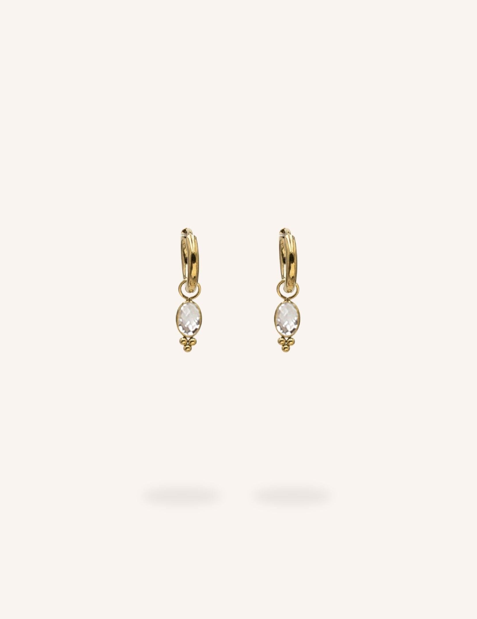 Boucles Bohm Paris - Léonie Boucles d'oreilles type Créoles Bohm Paris Cristal 