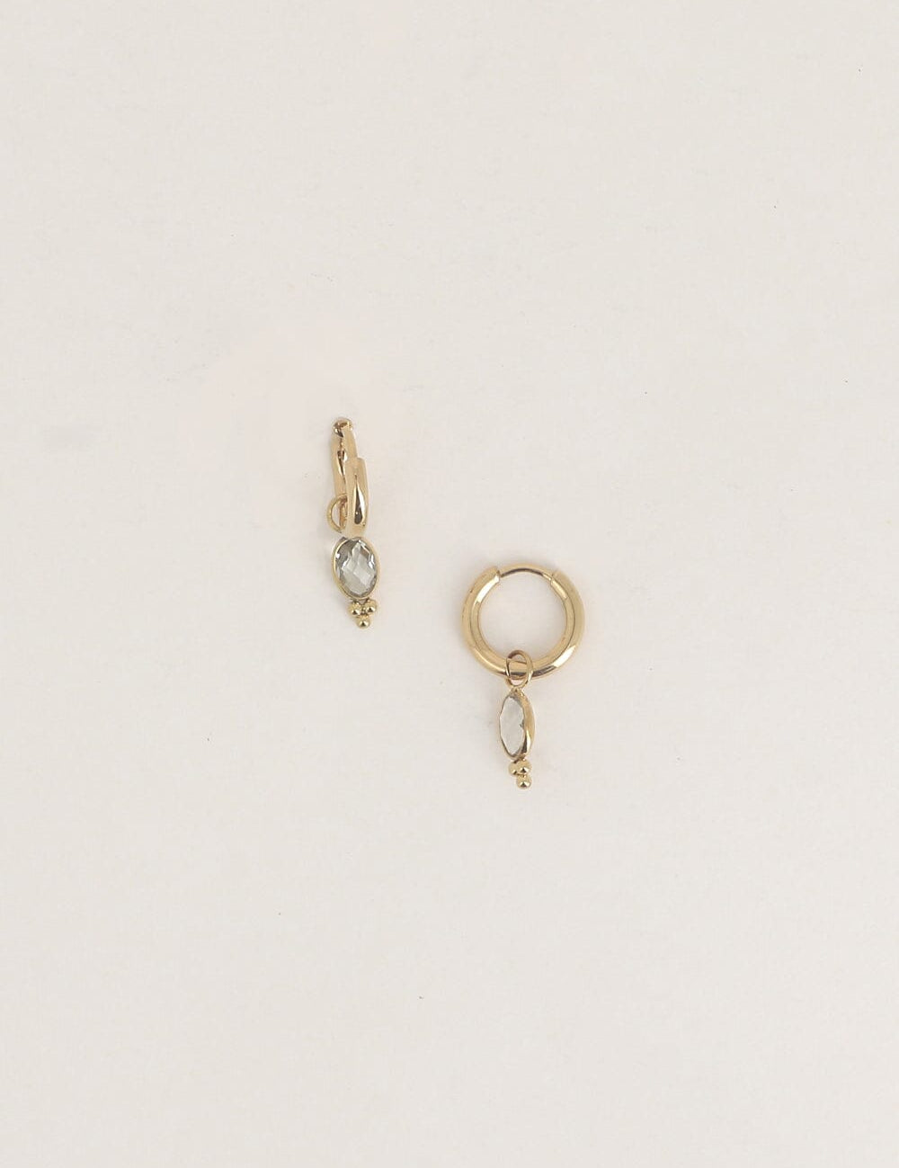 Boucles Bohm Paris - Léonie Boucles d'oreilles type Créoles Bohm Paris Gris 