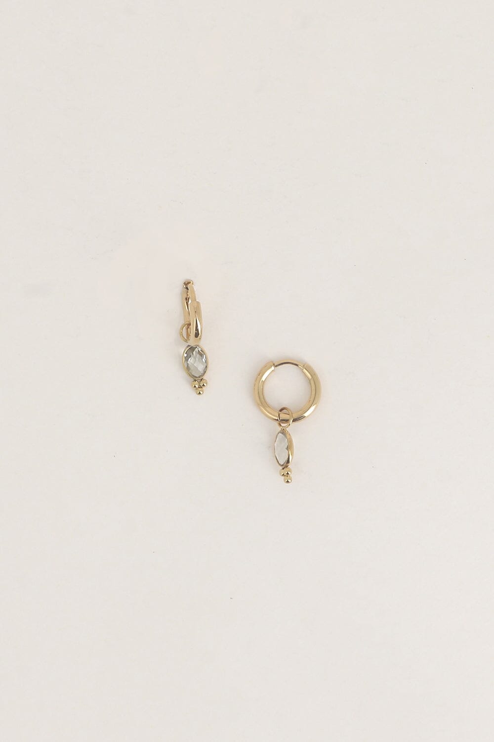Boucles Bohm Paris - Léonie Boucles d'oreilles type Créoles Bohm Paris Gris 