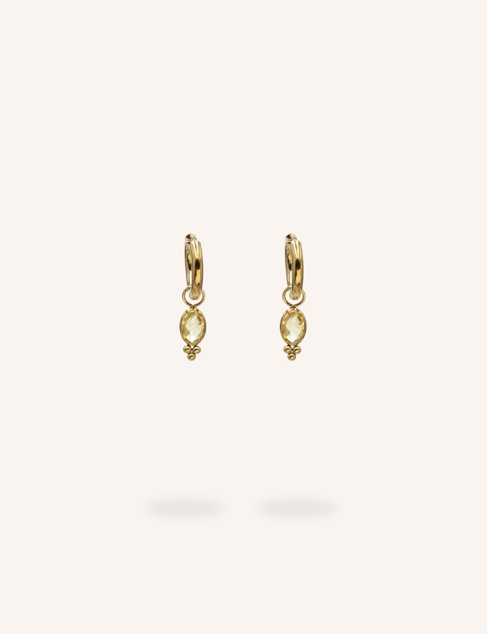 Boucles Bohm Paris - Léonie Boucles d'oreilles type Créoles Bohm Paris Jaune 