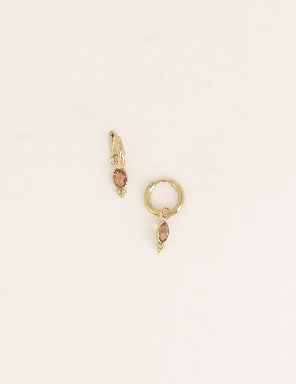 Boucles Bohm Paris - Léonie Boucles d'oreilles type Créoles Bohm Paris Marron 