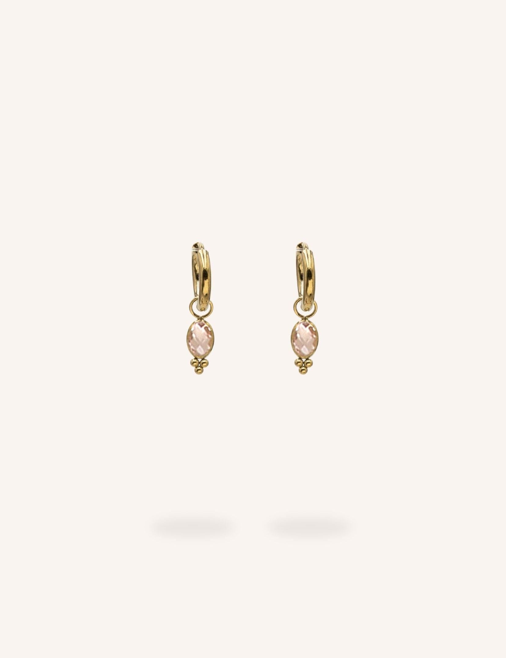 Boucles Bohm Paris - Léonie Boucles d'oreilles type Créoles Bohm Paris Peach 