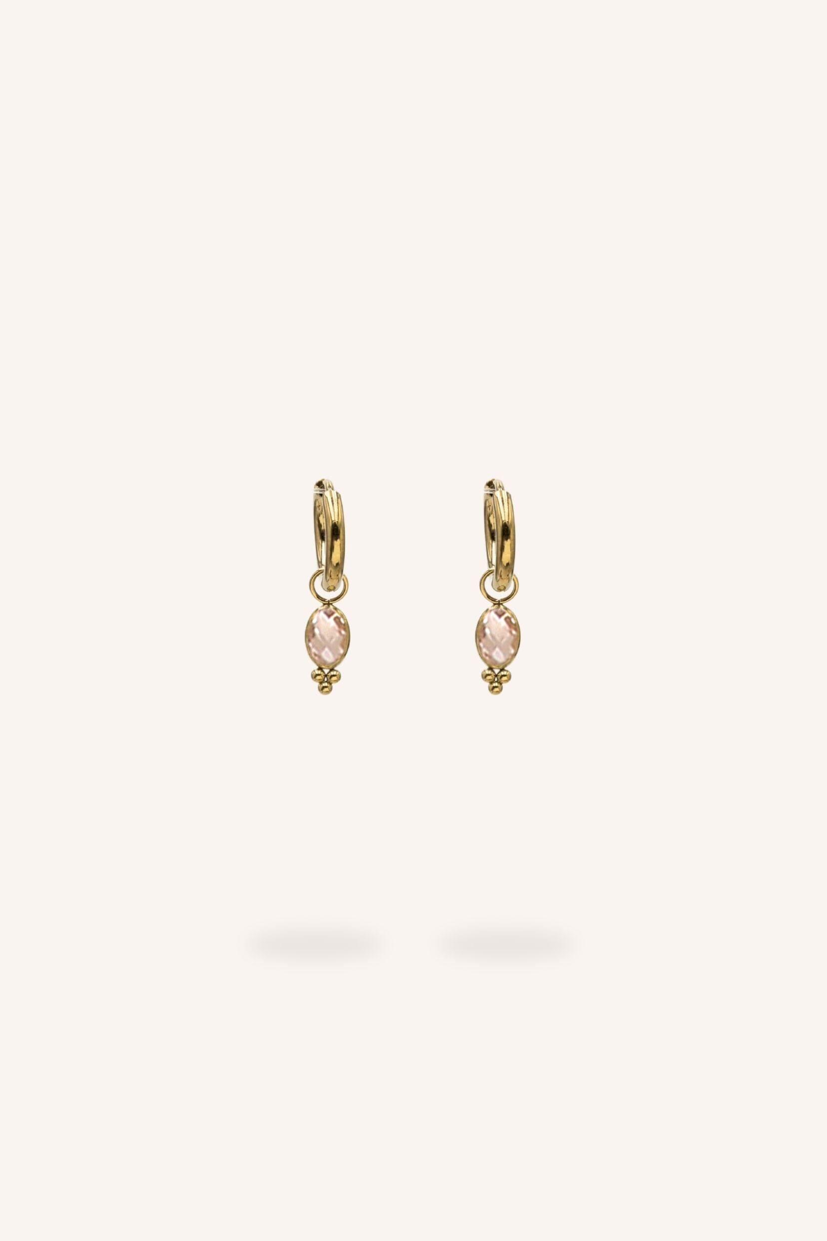 Boucles Bohm Paris - Léonie Boucles d'oreilles type Créoles Bohm Paris Peach 