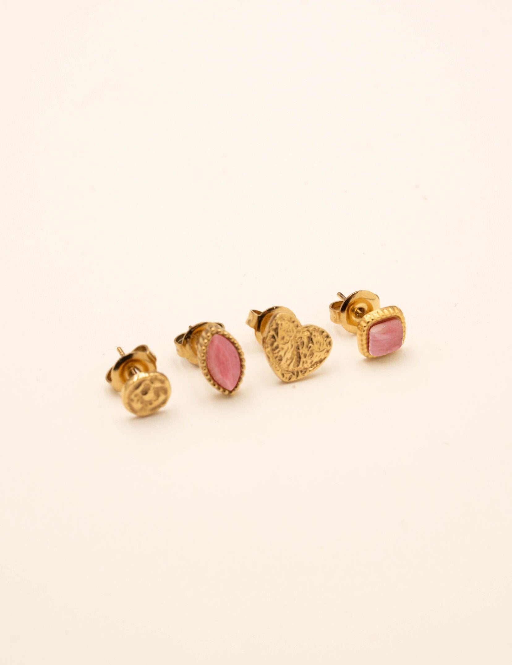 Boucles Bohm Paris - Lilas Boucles d'oreilles à Puces Bohm Paris Rhodonite 