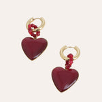 Boucles Bohm Paris - Lior Boucles d'oreilles Pendantes Bohm Paris Rouge 