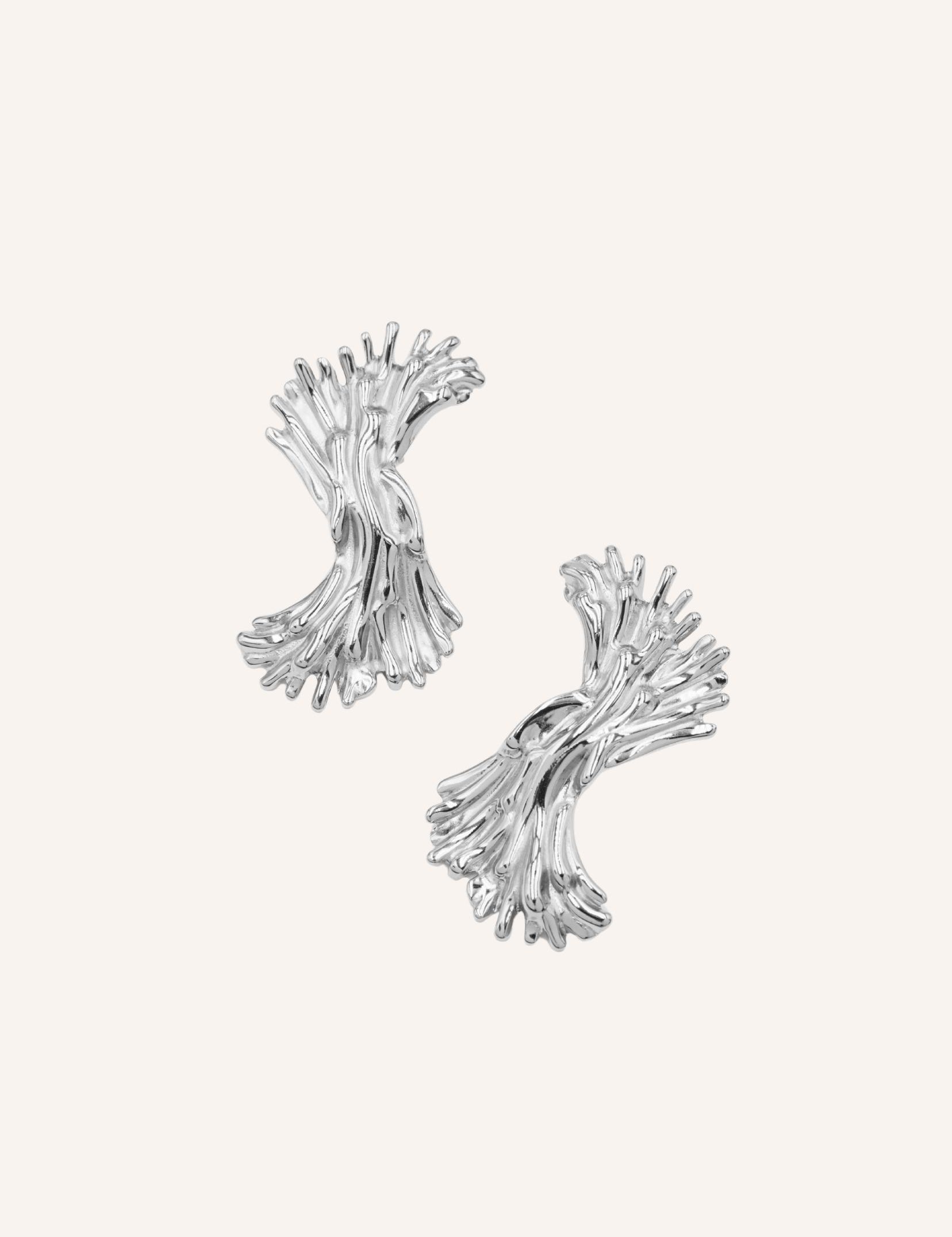 Boucles Bohm Paris - Lise Boucles d'oreilles à puces Bohm Paris Argenté 