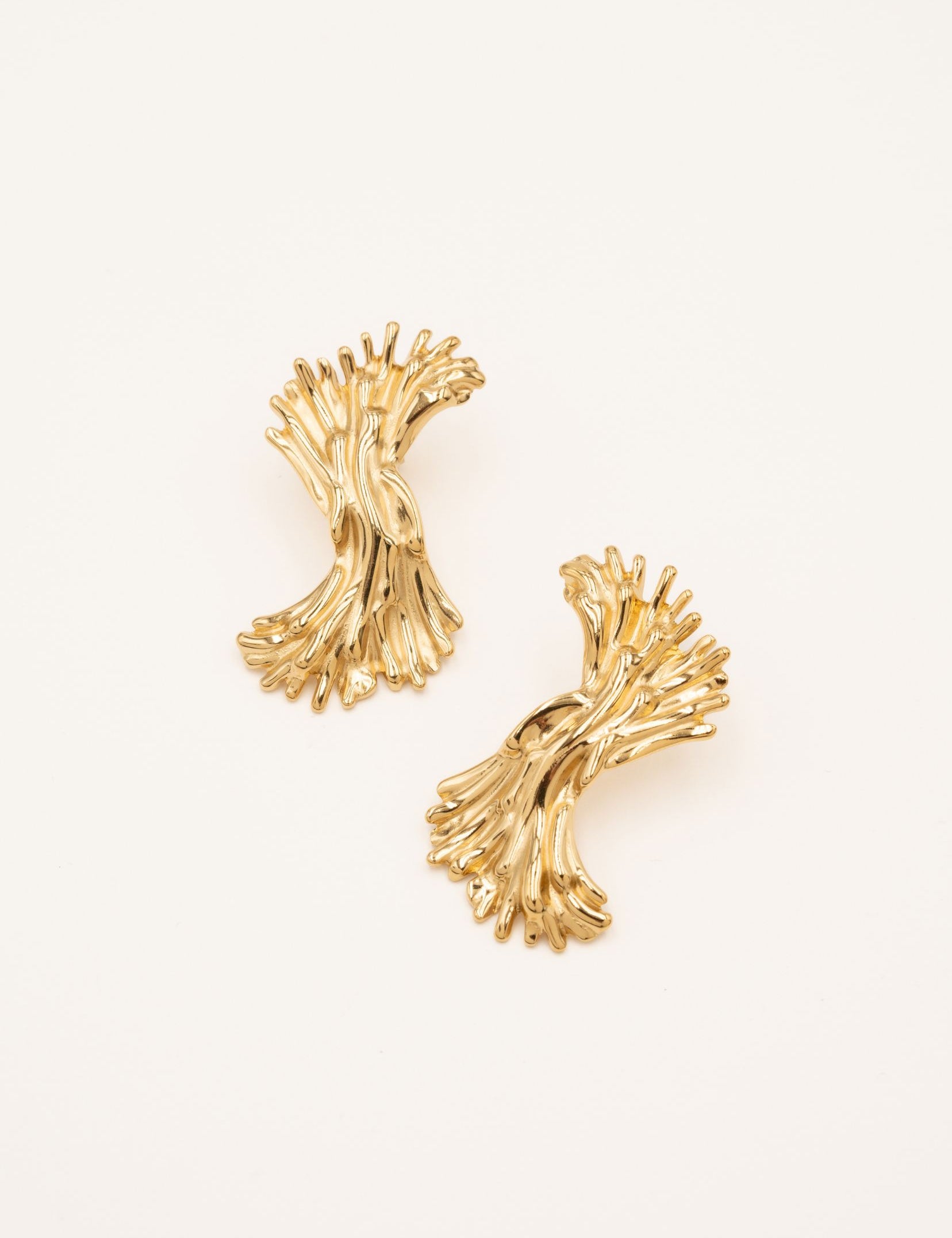 Boucles Bohm Paris - Lise Boucles d'oreilles à puces Bohm Paris Doré 