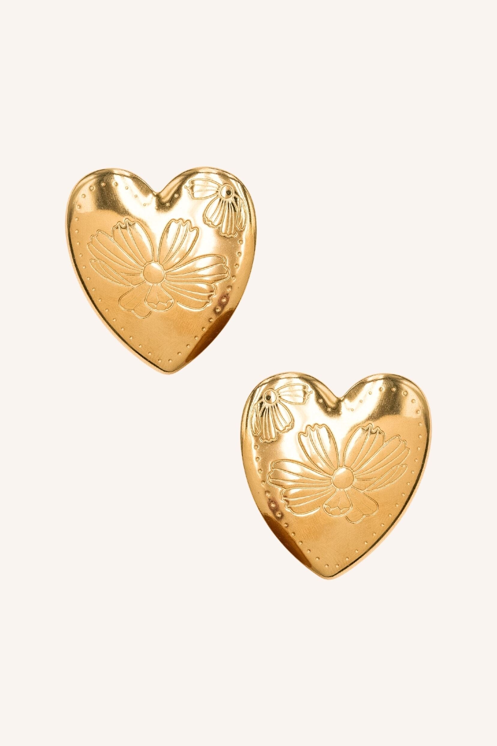Boucles Bohm Paris - Lovea Boucles d'oreilles à puces Bohm Paris Doré 