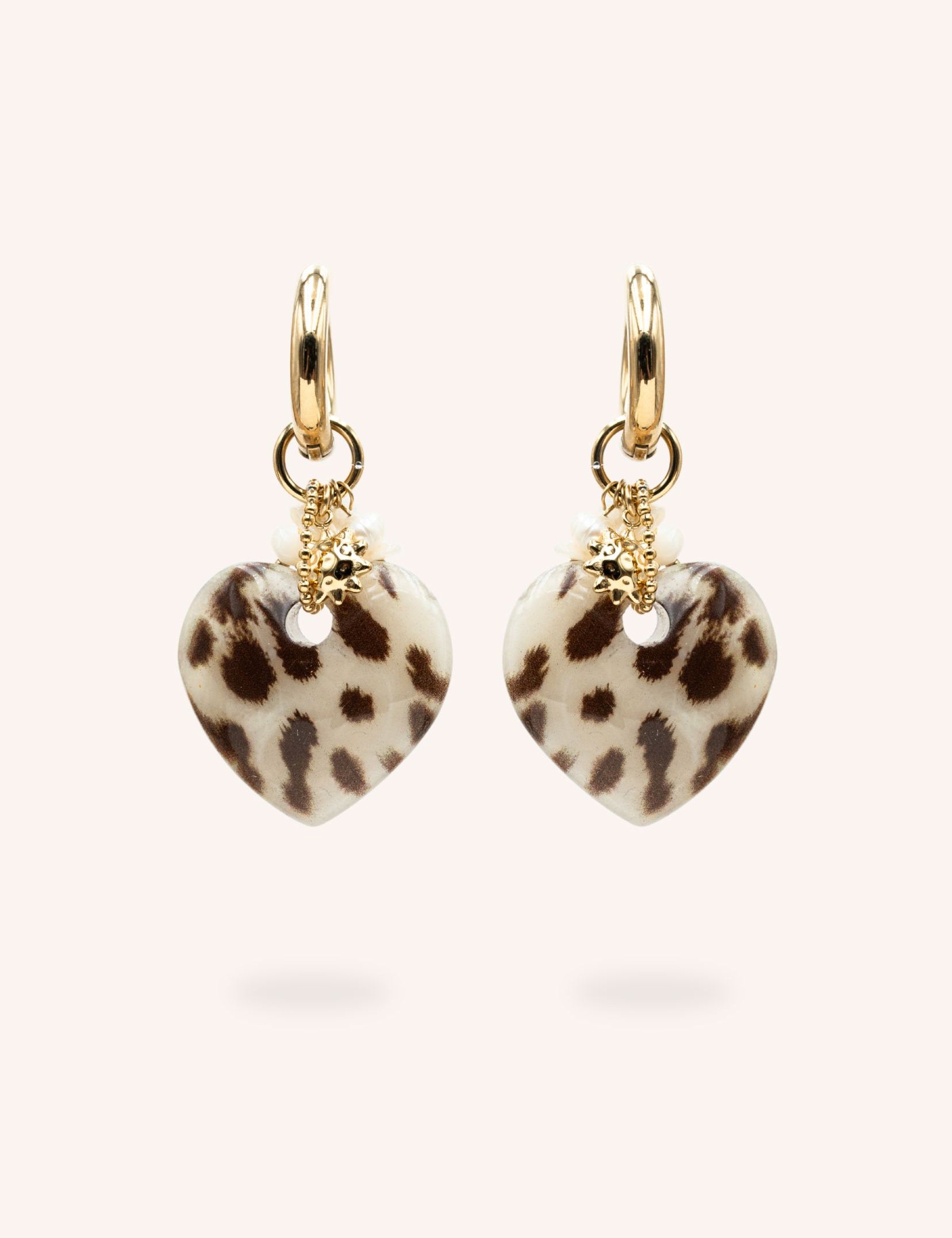 Boucles Bohm Paris - Lovina Boucles d'oreilles type Créoles Bohm Paris Beige 