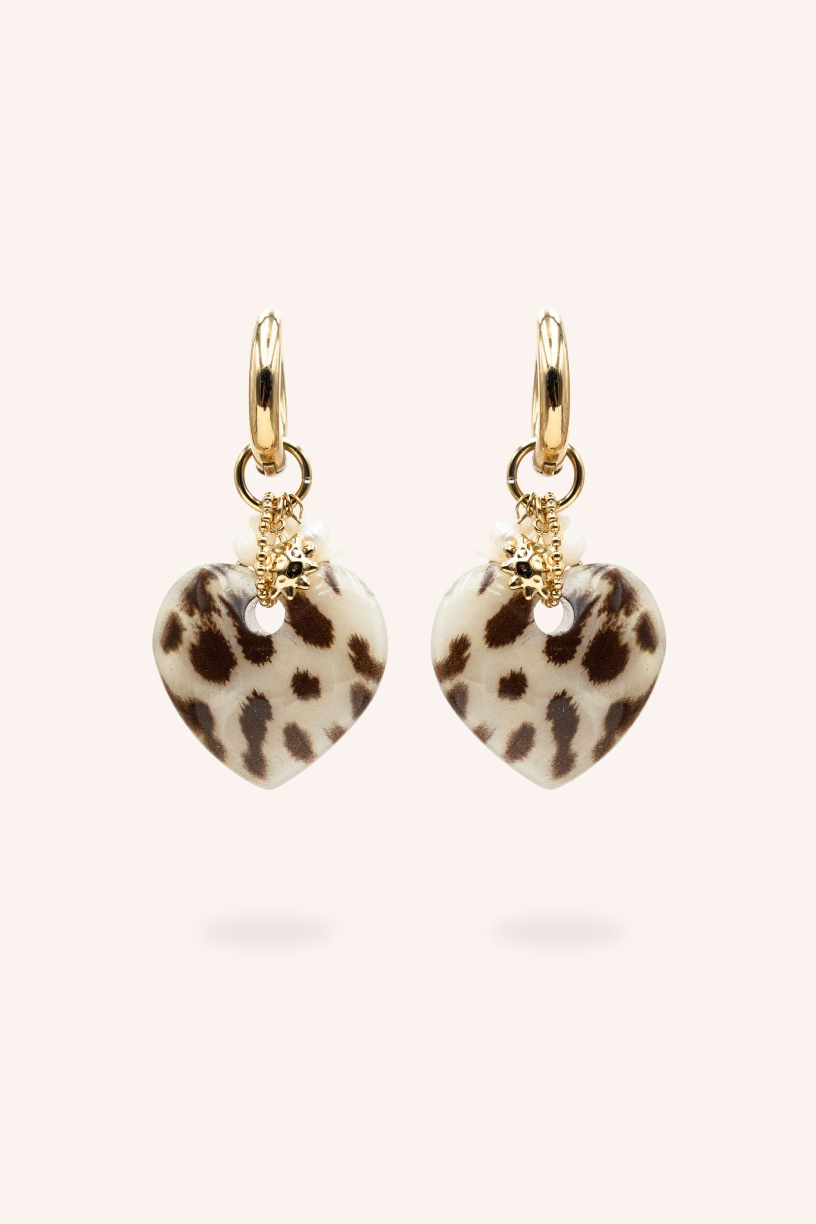 Boucles Bohm Paris - Lovina Boucles d'oreilles type Créoles Bohm Paris Beige 