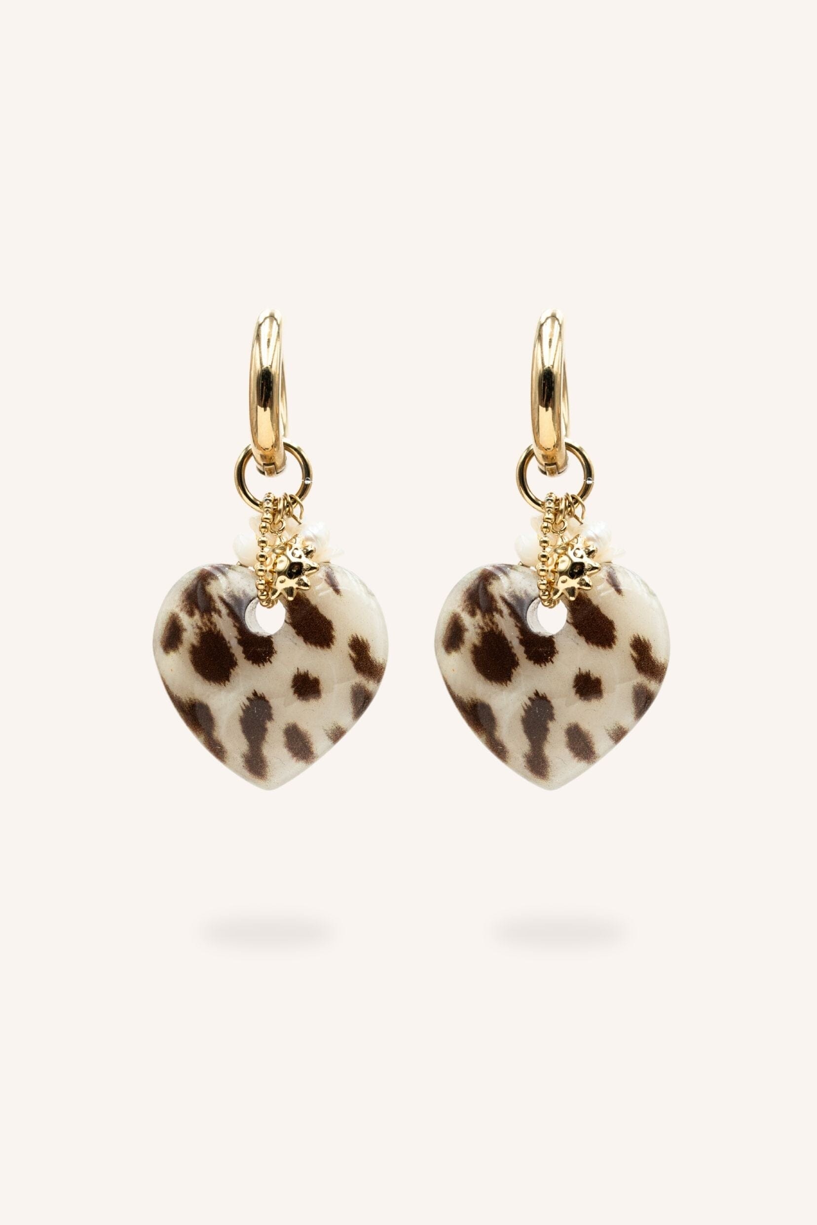 Boucles Bohm Paris - Lovina Boucles d'oreilles type Créoles Bohm Paris Beige 