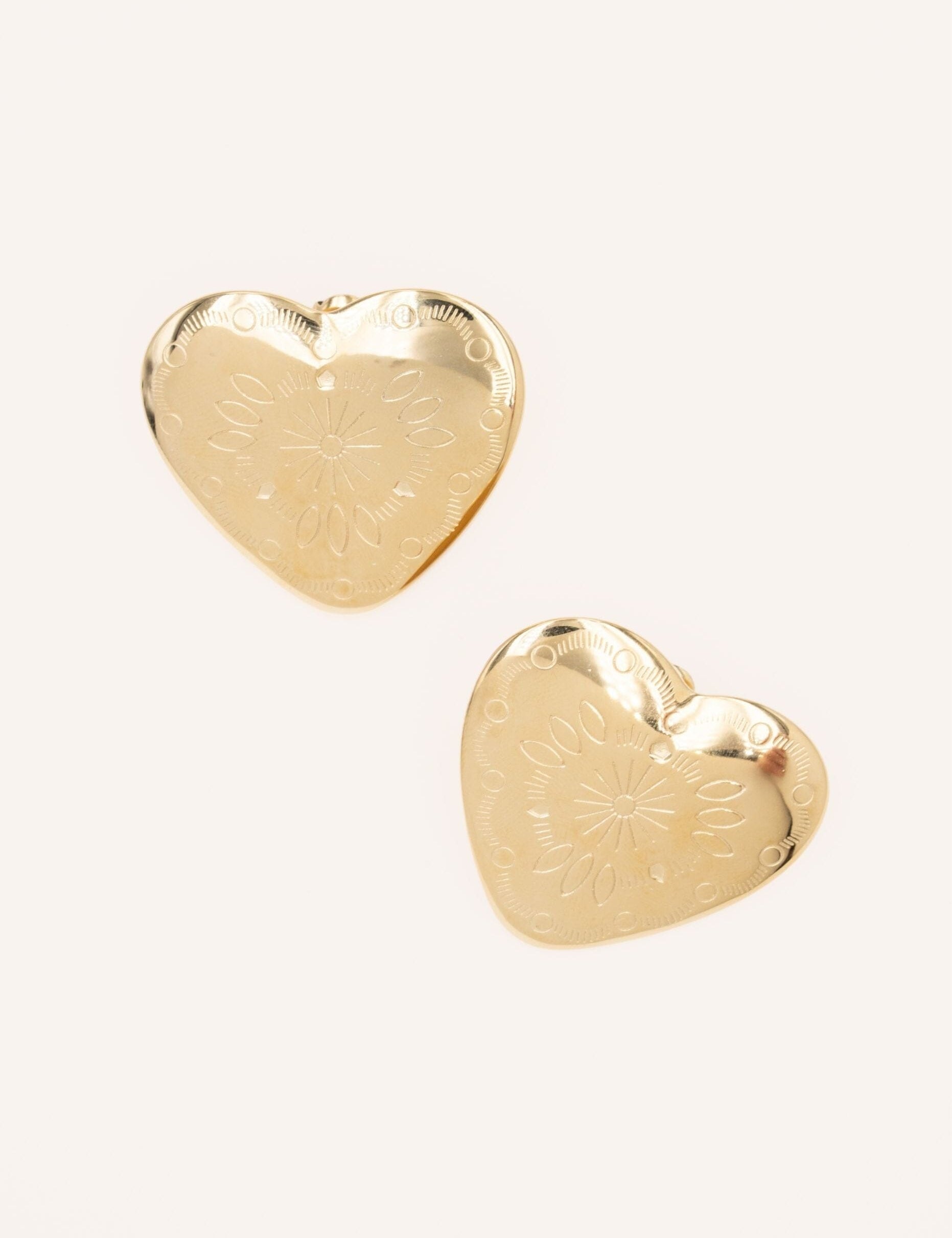 Boucles Bohm Paris - Luméa Boucles d'oreilles à puces Bohm Paris Doré 