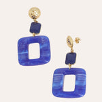 Boucles Bohm Paris - Lya Boucles d'oreilles Pendantes Bohm Paris Bleu 
