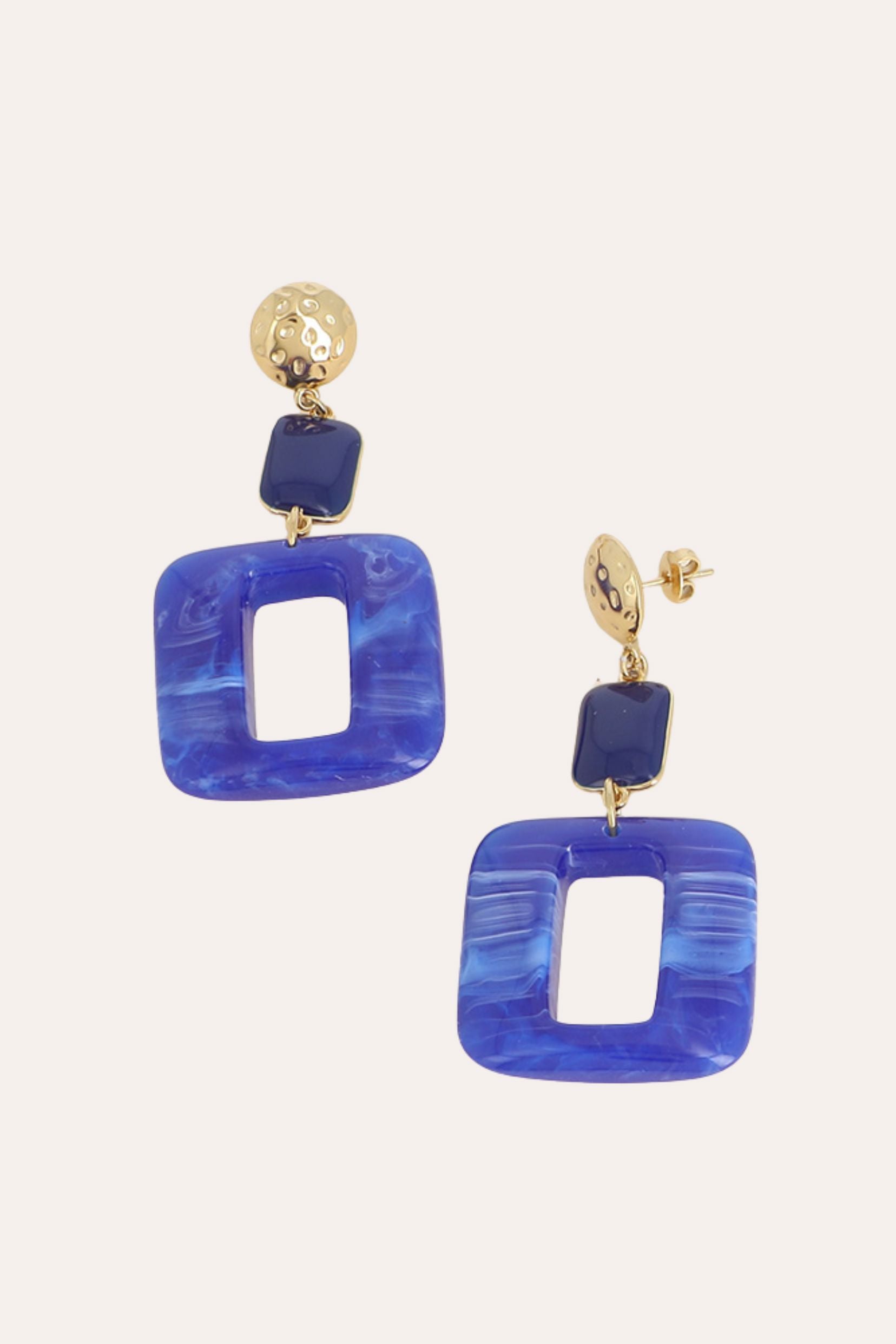 Boucles Bohm Paris - Lya Boucles d'oreilles Pendantes Bohm Paris Bleu 