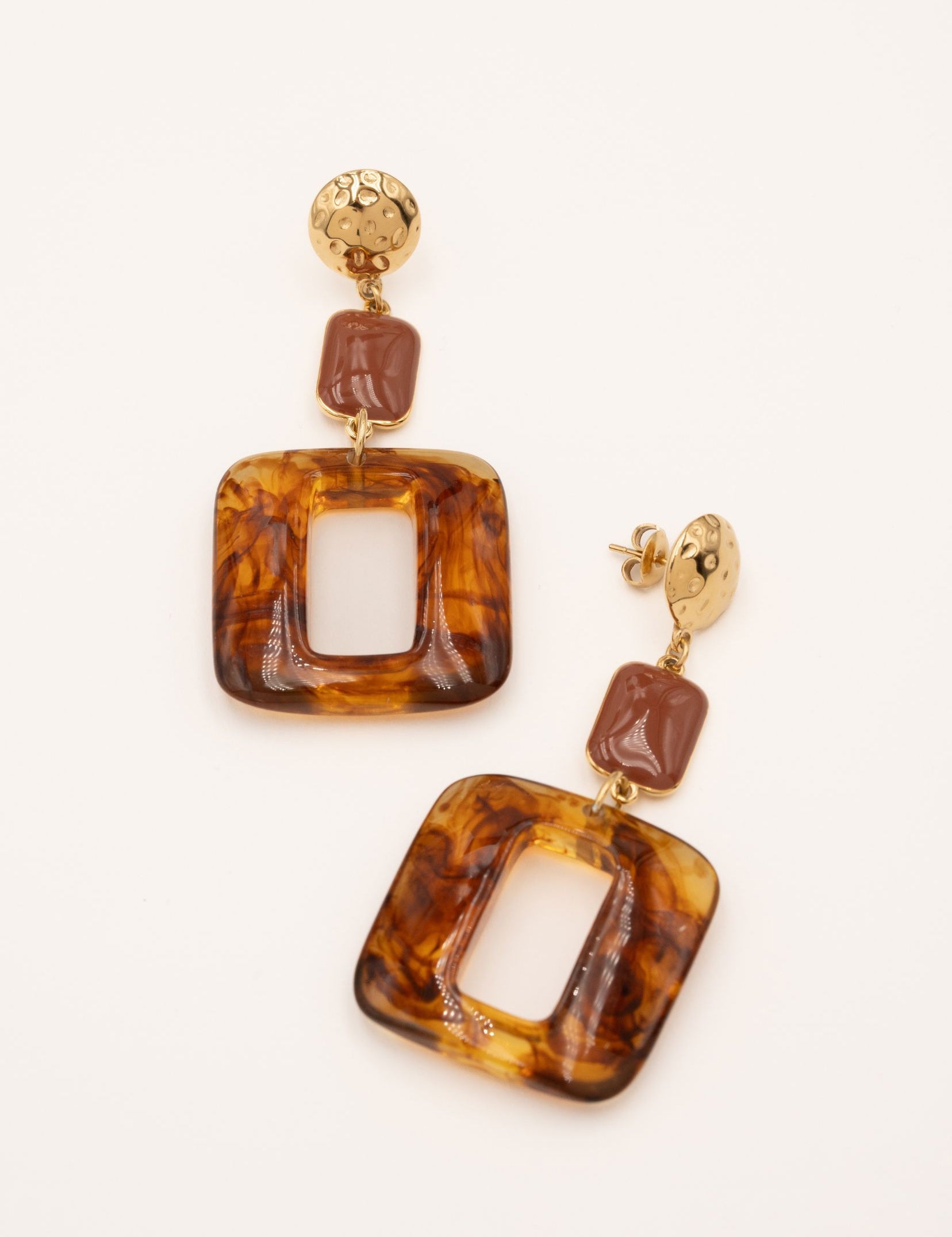 Boucles Bohm Paris - Lya Boucles d'oreilles Pendantes Bohm Paris Léopard 
